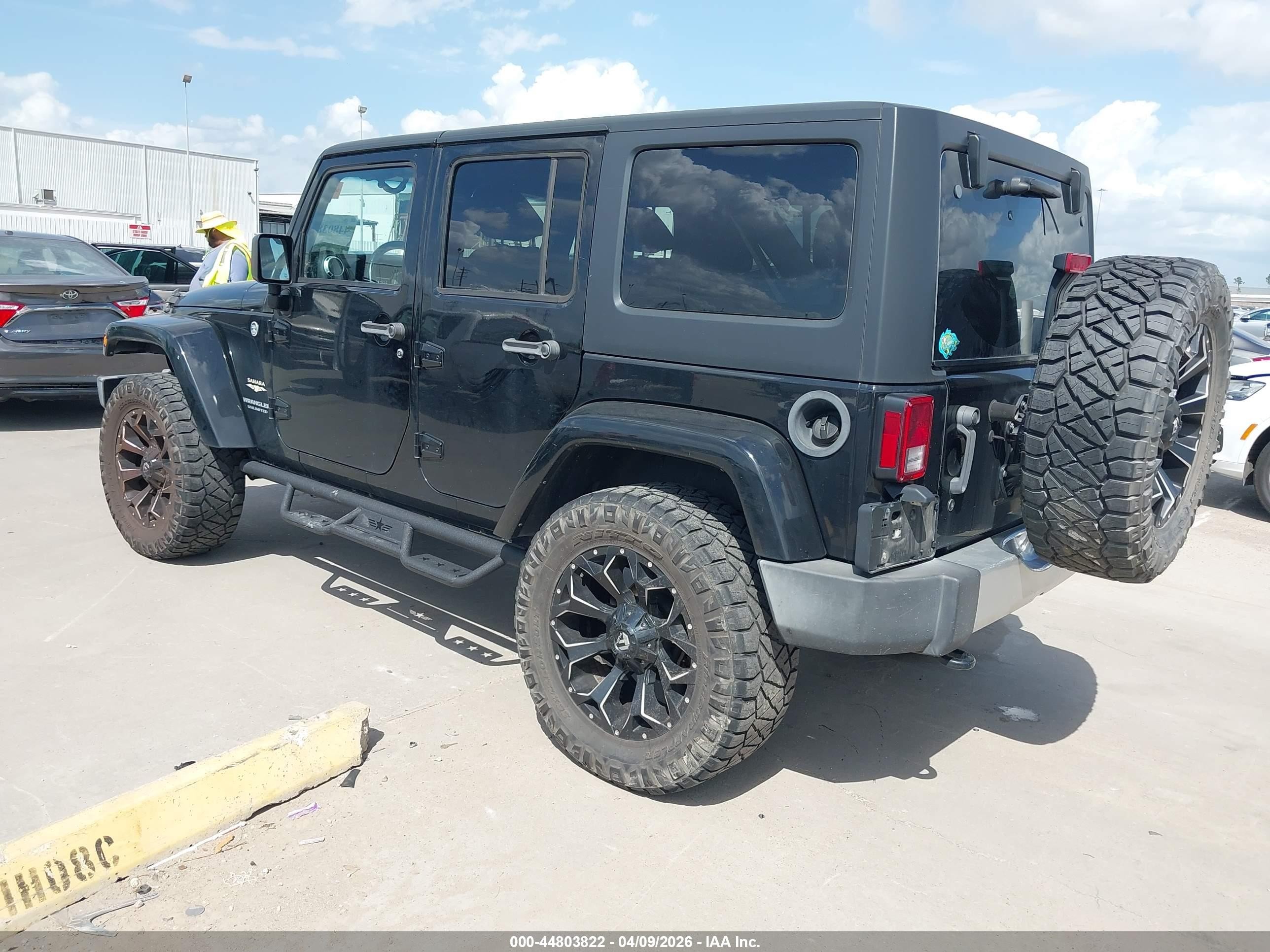 2015 Jeep Wrangler Unlimited Sahara Черный vin: 1C4BJWEG6FL695168