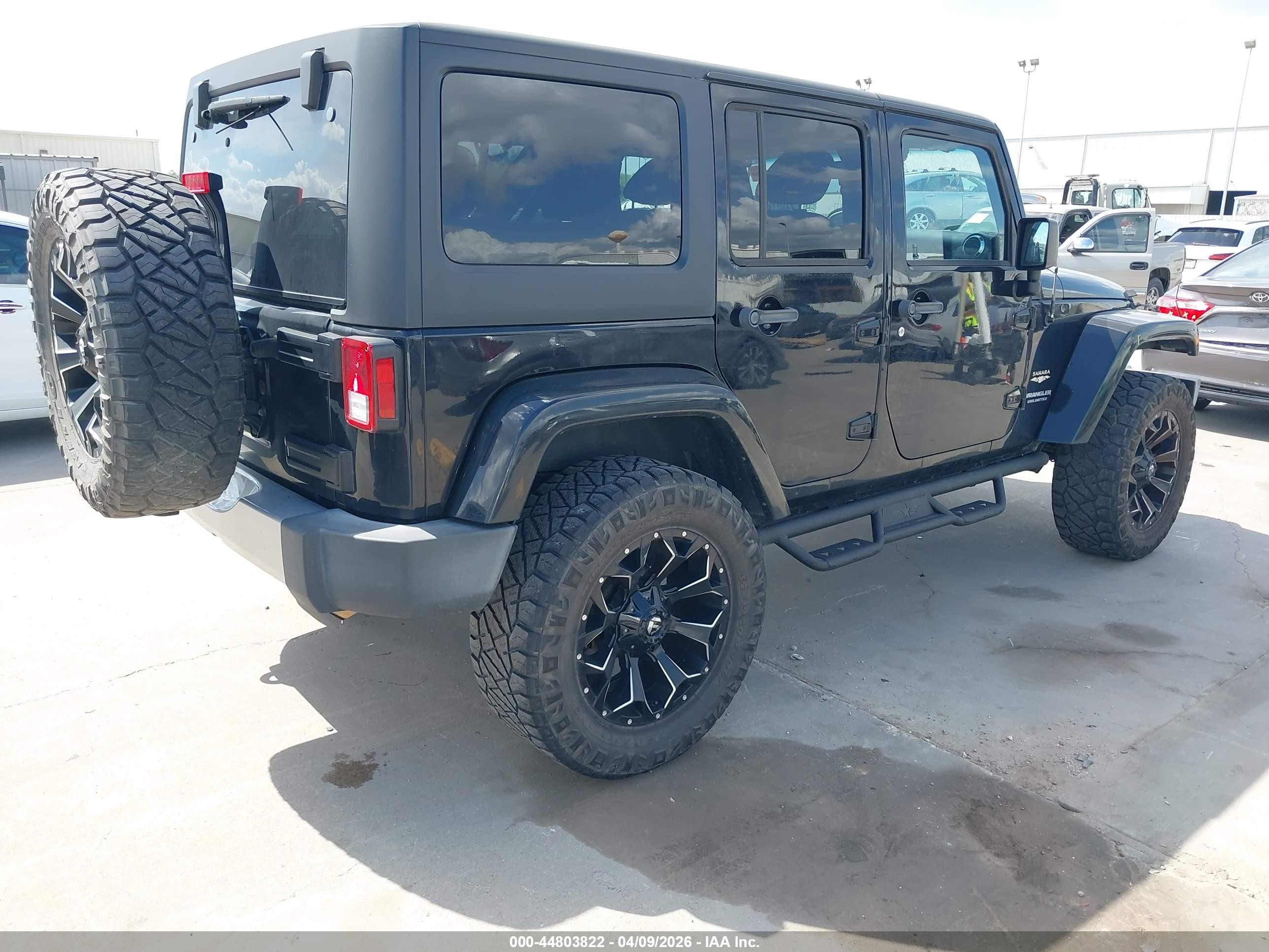 2015 Jeep Wrangler Unlimited Sahara Черный vin: 1C4BJWEG6FL695168
