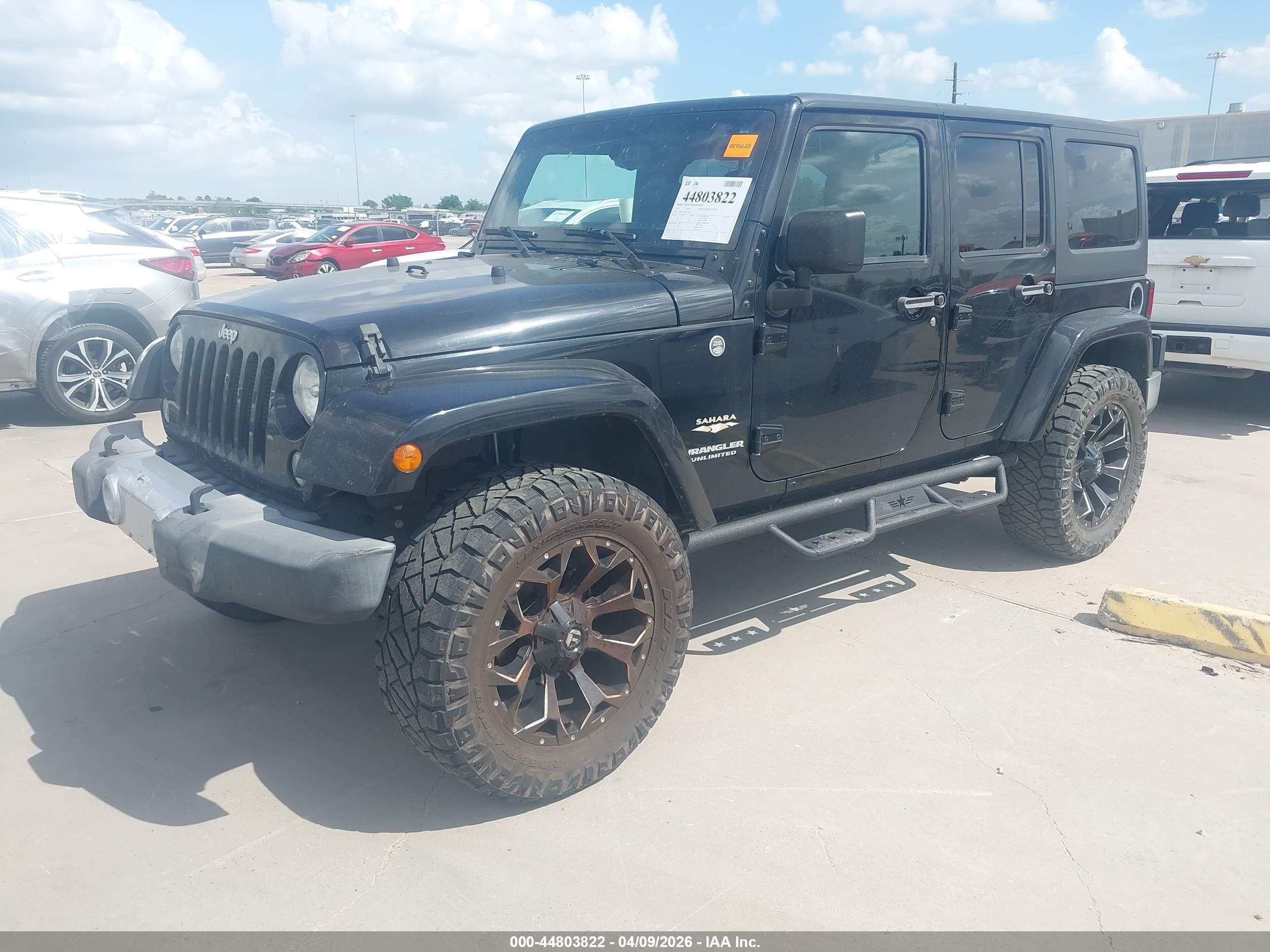2015 Jeep Wrangler Unlimited Sahara Черный vin: 1C4BJWEG6FL695168