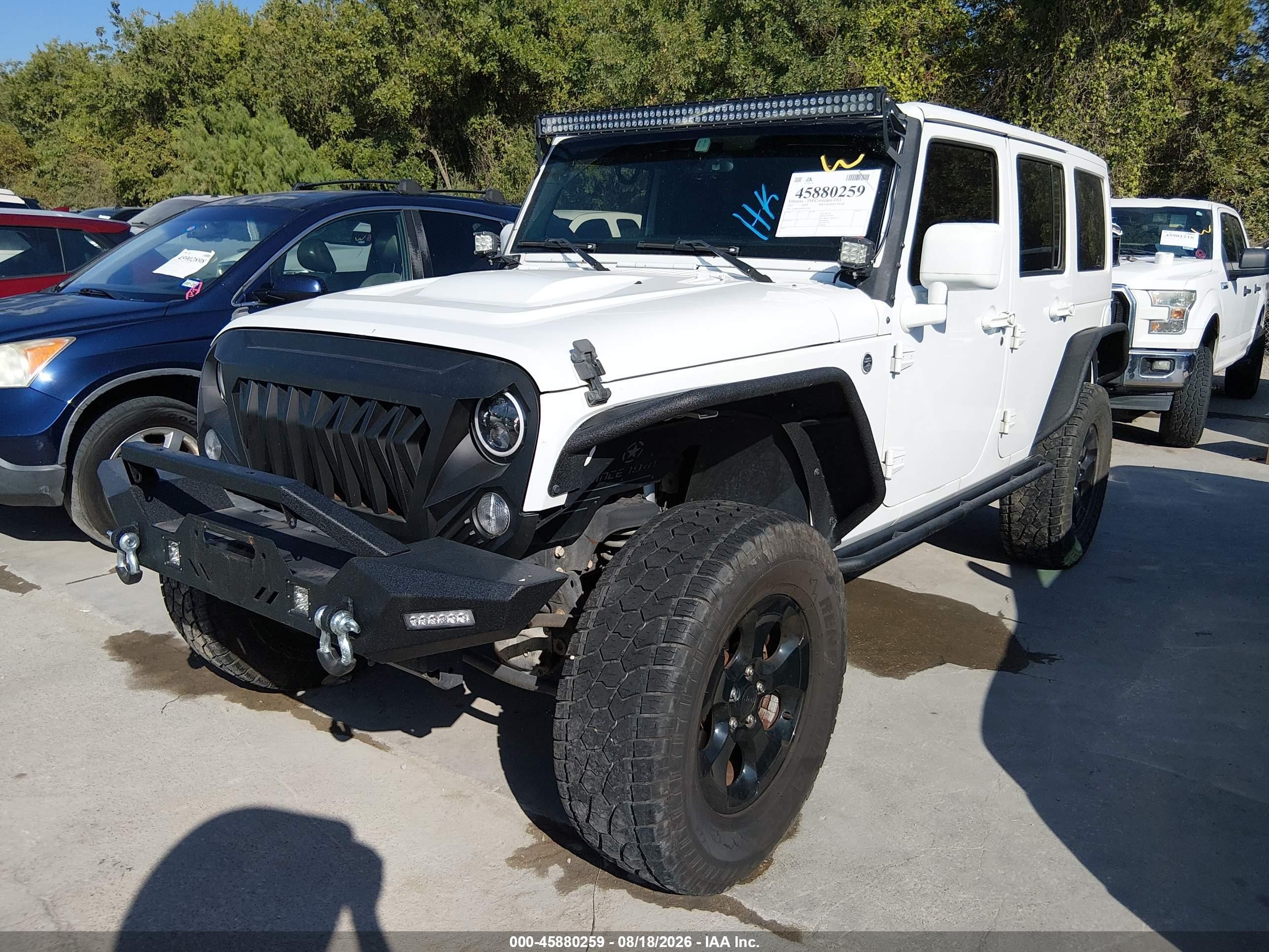 2015 Jeep Wrangler Unlimited Altitude Yellow vin: 1C4BJWEG6FL696708