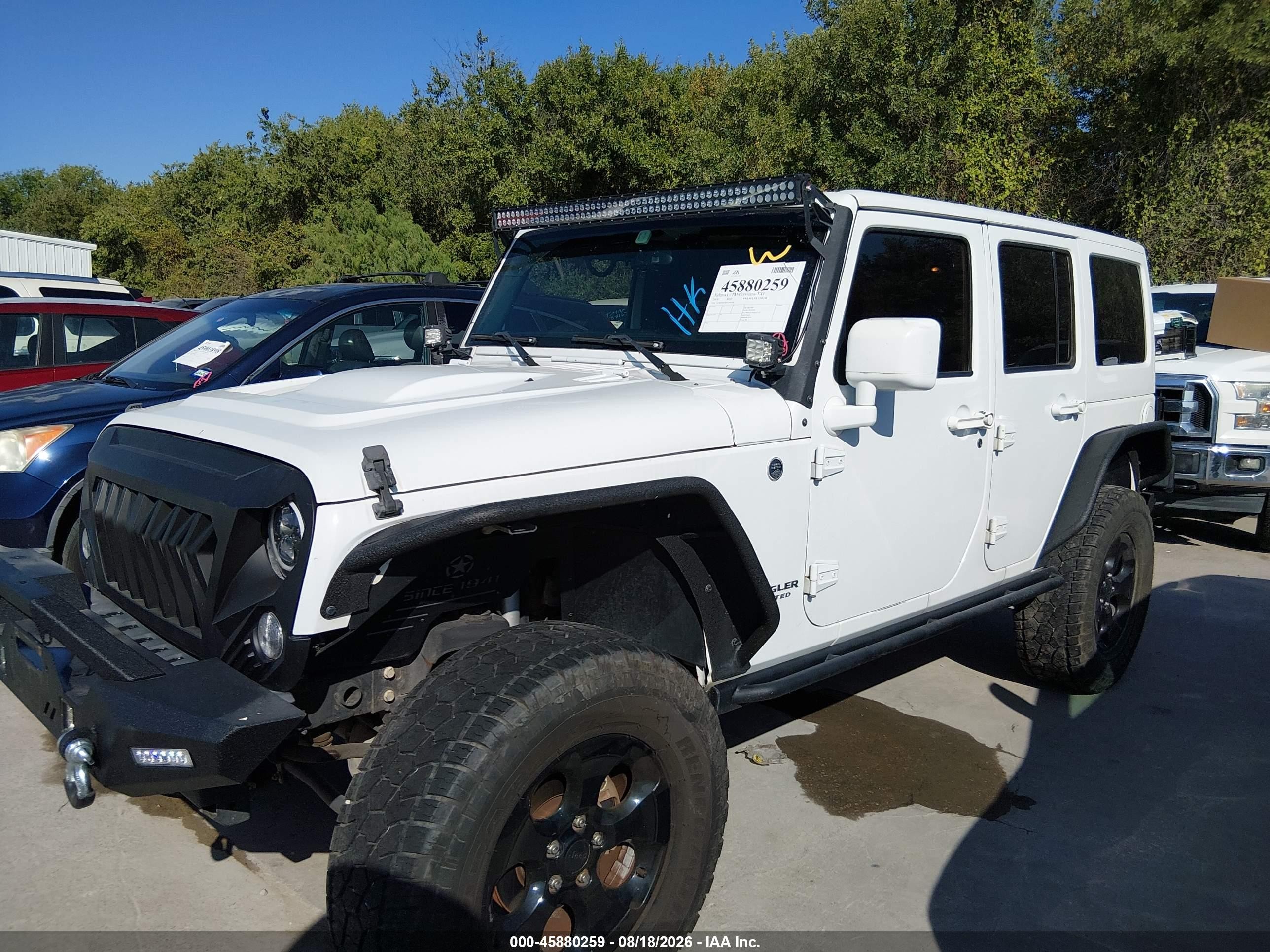 2015 Jeep Wrangler Unlimited Altitude Yellow vin: 1C4BJWEG6FL696708