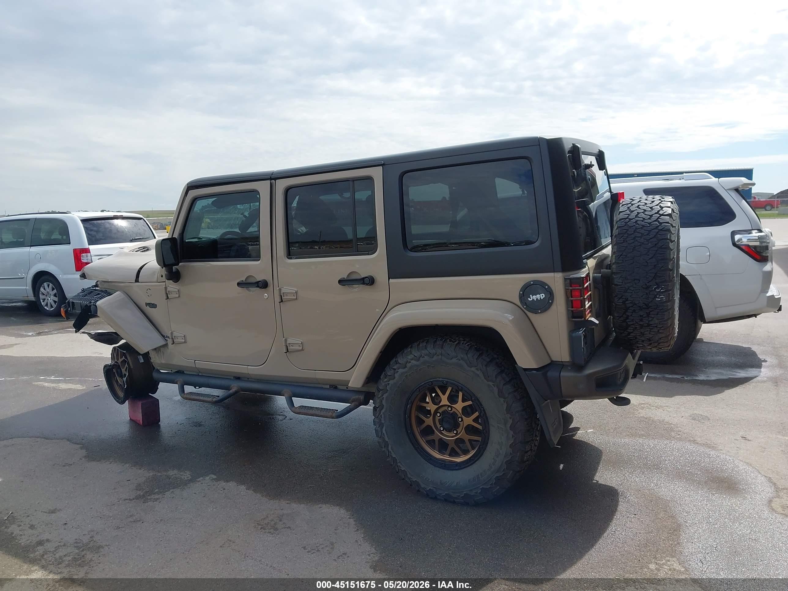 2016 Jeep Wrangler Unlimited 75th Anniversary Tan vin: 1C4BJWEG6GL269269