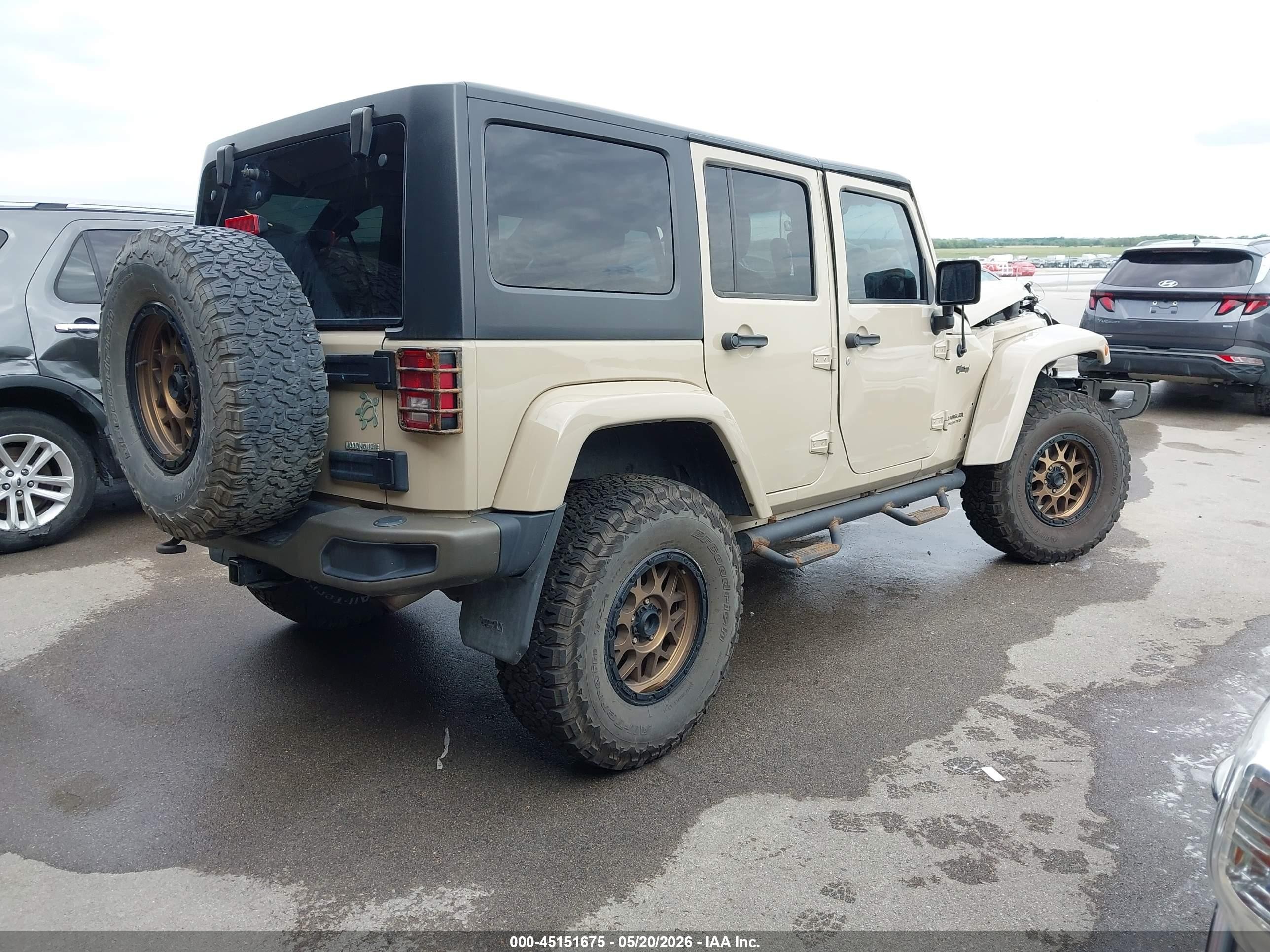 2016 Jeep Wrangler Unlimited 75th Anniversary Tan vin: 1C4BJWEG6GL269269