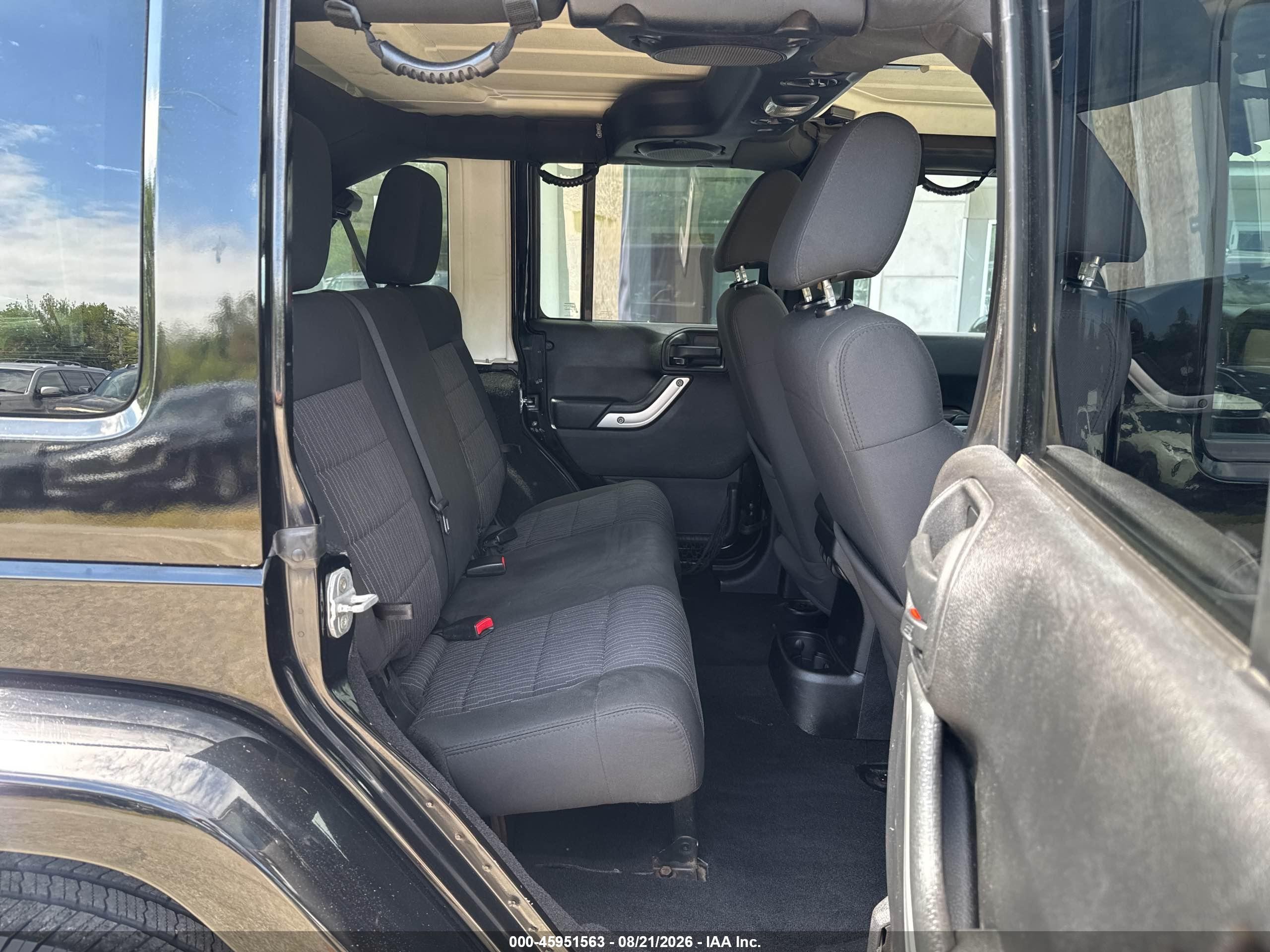 2012 Jeep Wrangler Unlimited Sahara Black vin: 1C4BJWEG7CL100646