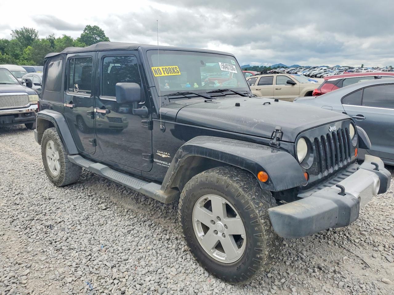 2012 Jeep Wrangler Unlimited Sahara Black vin: 1C4BJWEG7CL212170