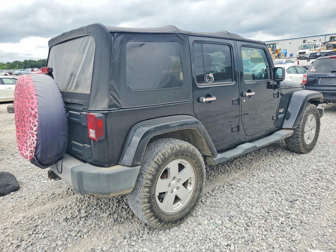 2012 Jeep Wrangler Unlimited Sahara Black vin: 1C4BJWEG7CL212170