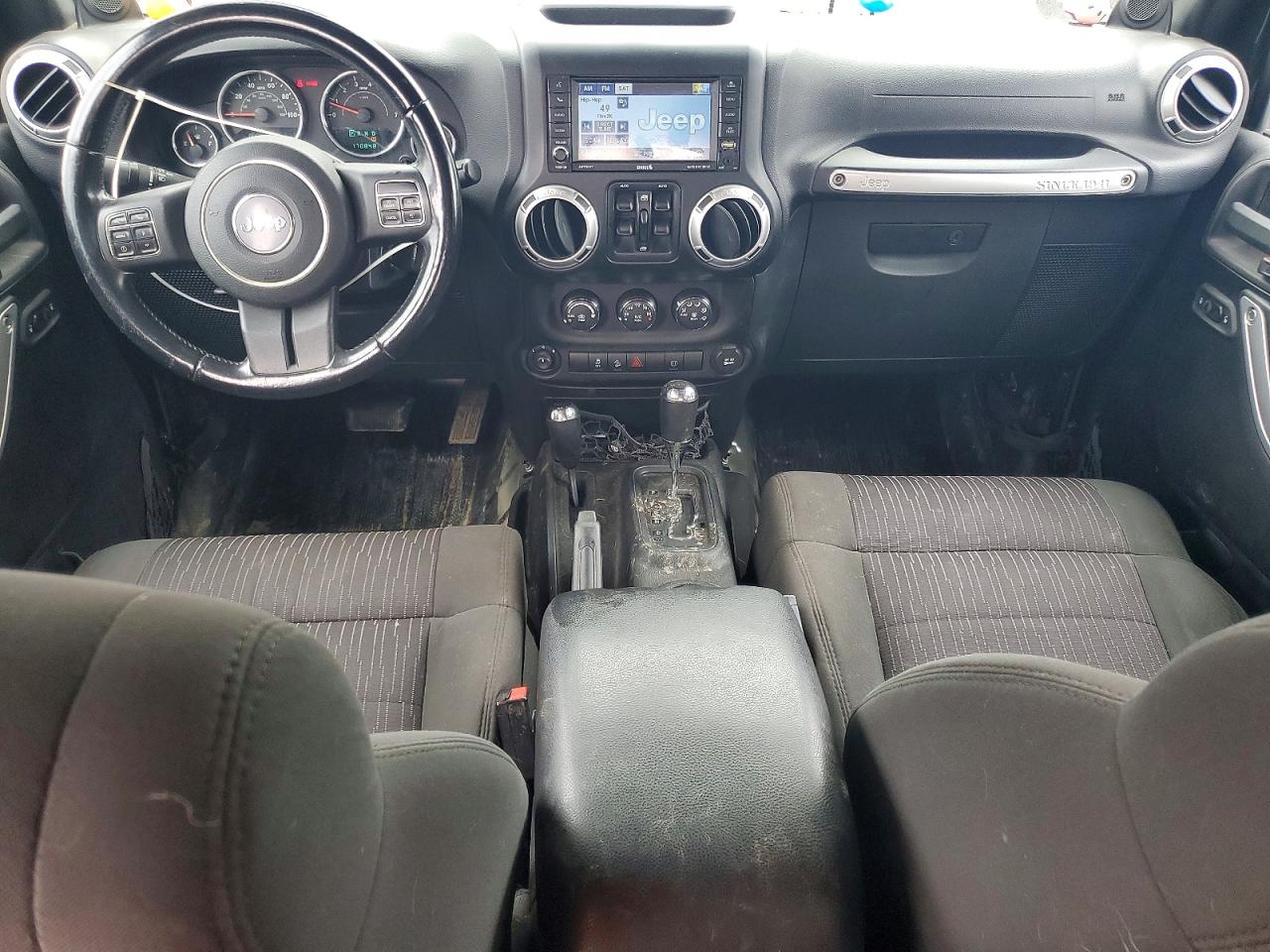 2012 Jeep Wrangler Unlimited Sahara Black vin: 1C4BJWEG7CL212170