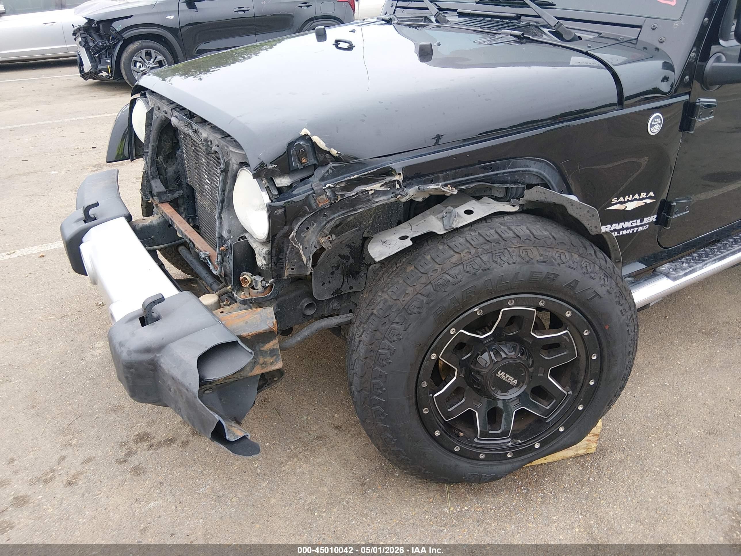 2013 Jeep Wrangler Unlimited Sahara Black vin: 1C4BJWEG7DL526354