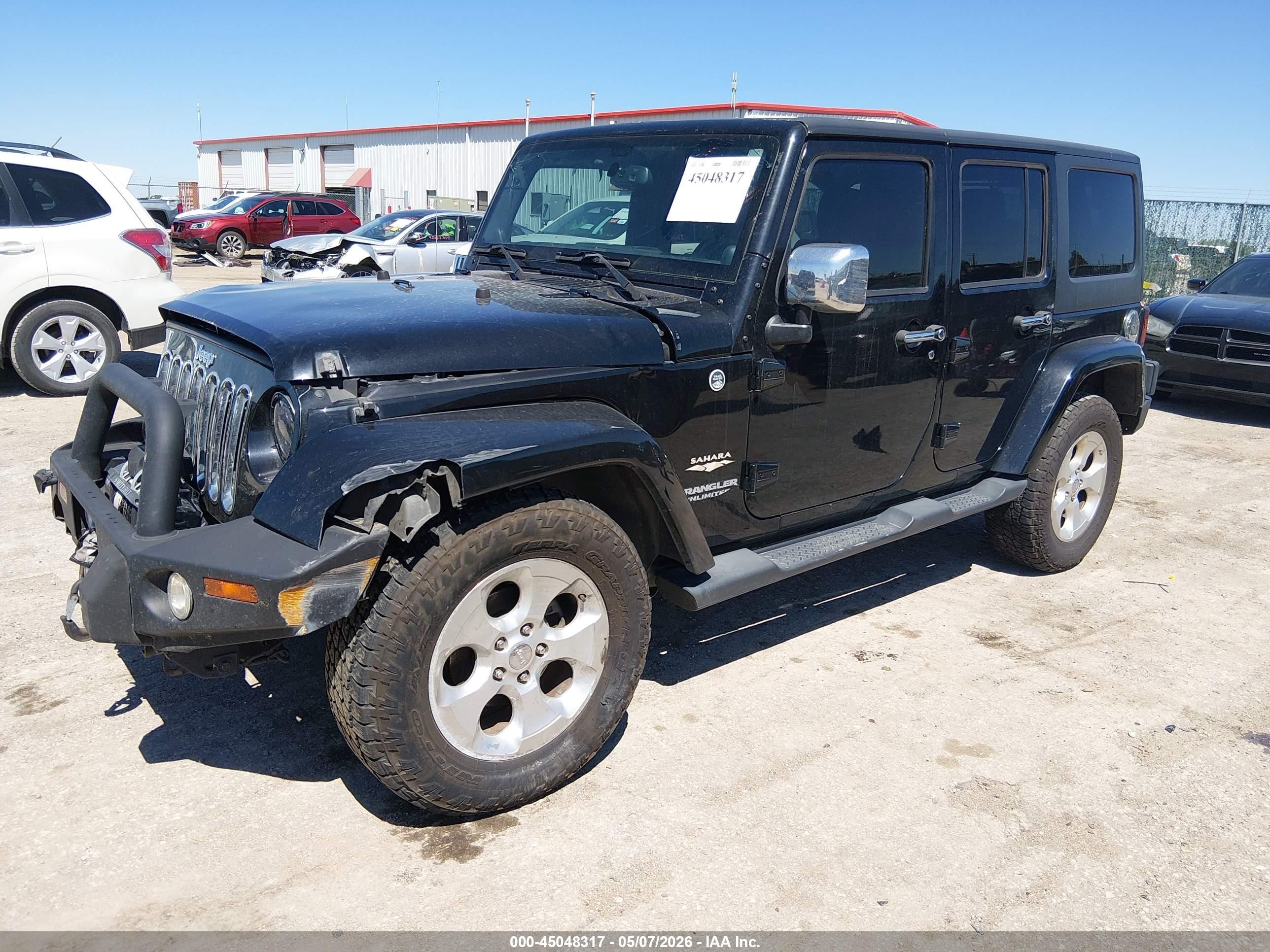 2013 Jeep Wrangler Unlimited Sahara Black vin: 1C4BJWEG7DL591124