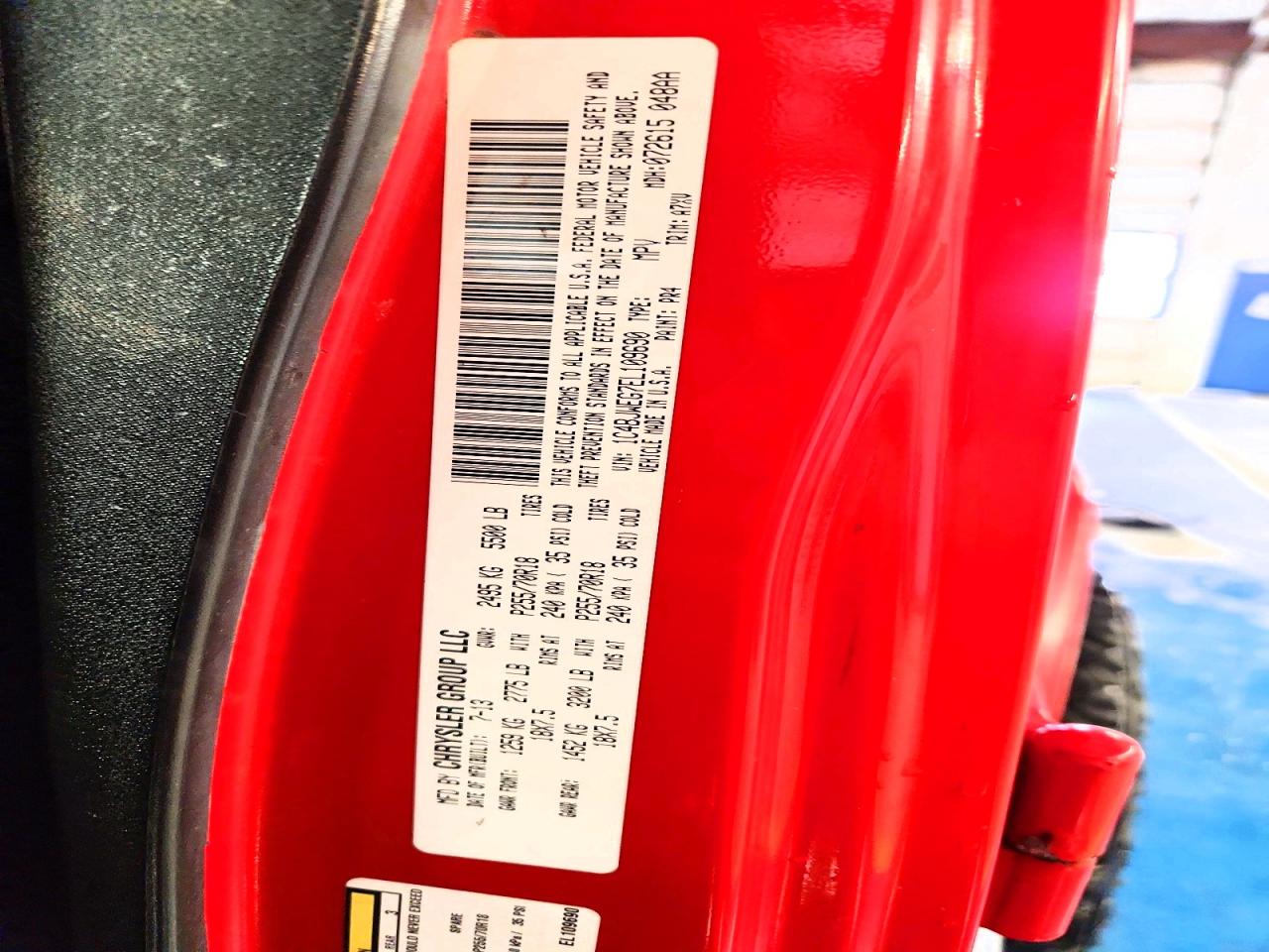 2014 Jeep Wrangler Unlimited Sahara Red vin: 1C4BJWEG7EL109690