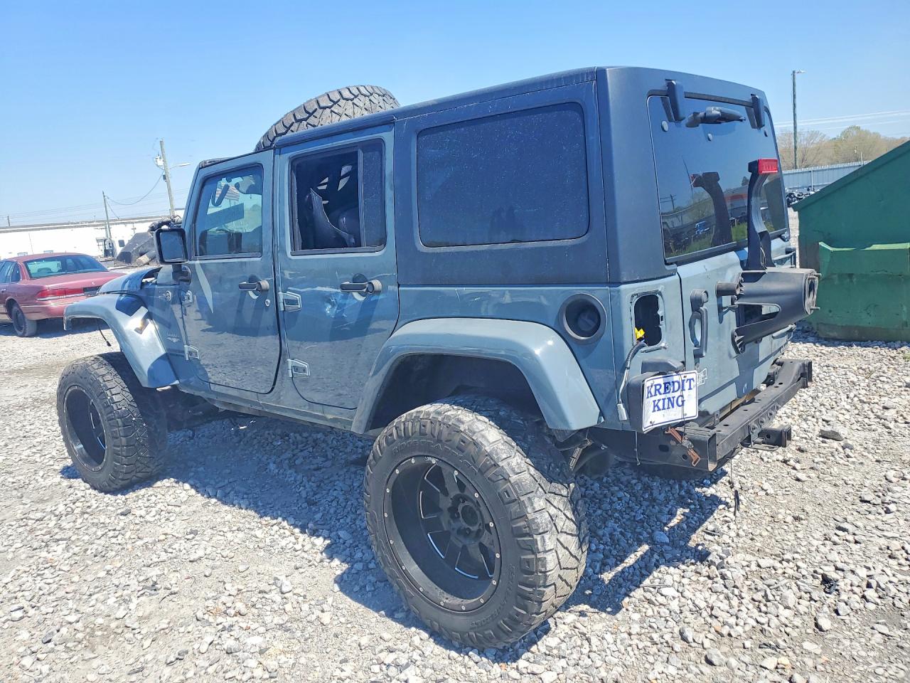 2014 Jeep Wrangler Unlimited Sahara Gray vin: 1C4BJWEG7EL195843