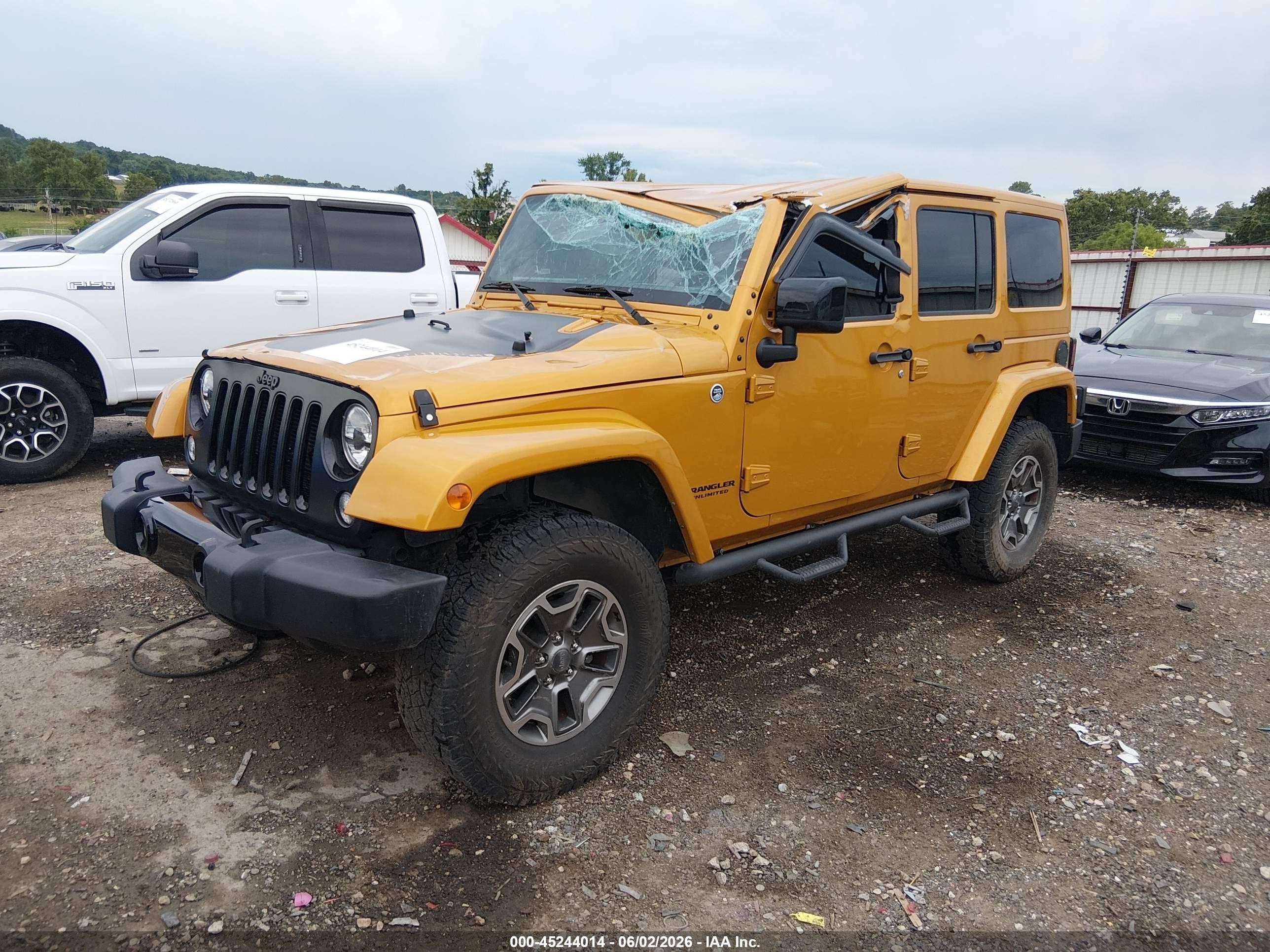 2014 Jeep Wrangler Unlimited Altitude Orange vin: 1C4BJWEG7EL282464