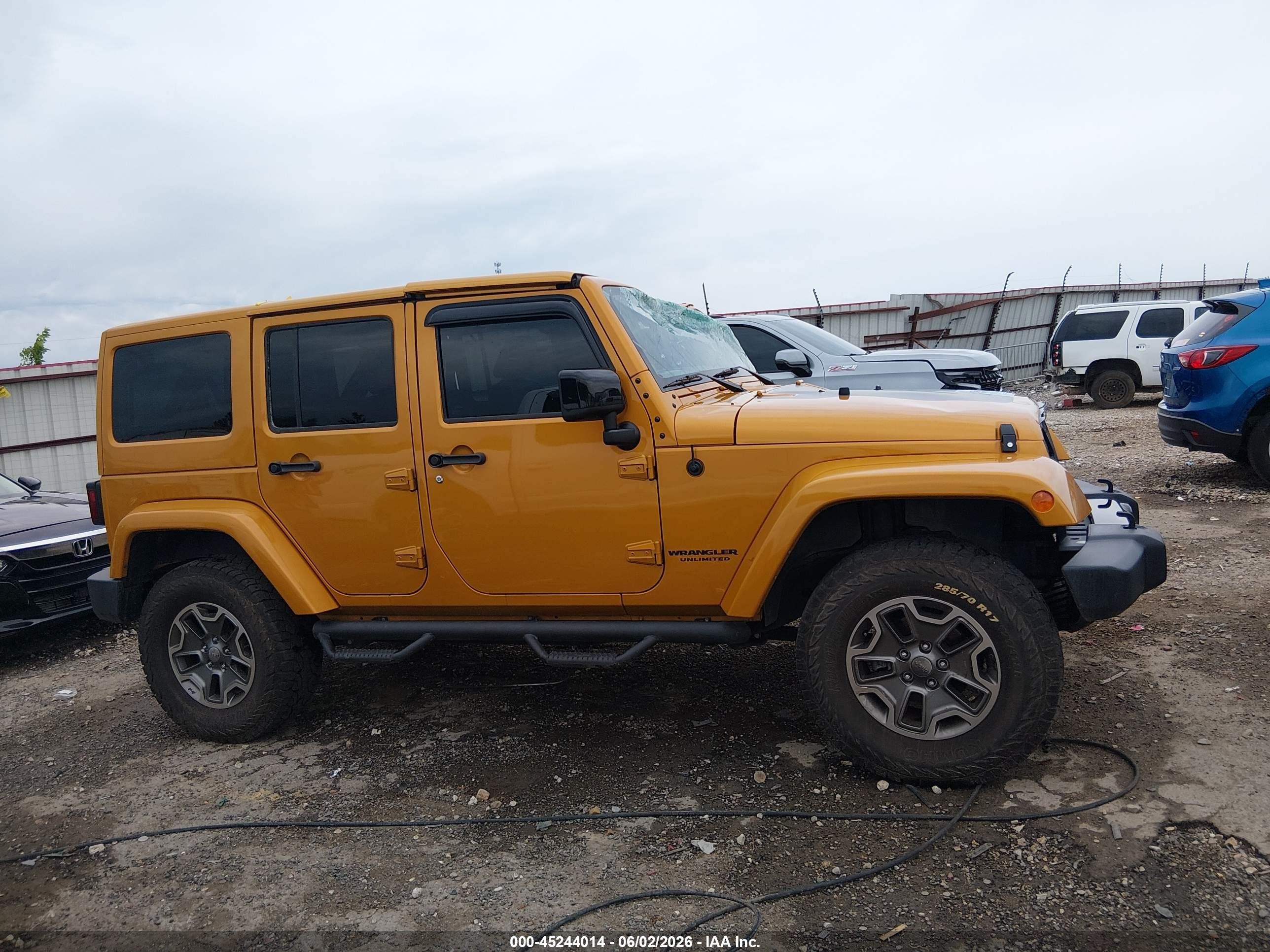 2014 Jeep Wrangler Unlimited Altitude Orange vin: 1C4BJWEG7EL282464