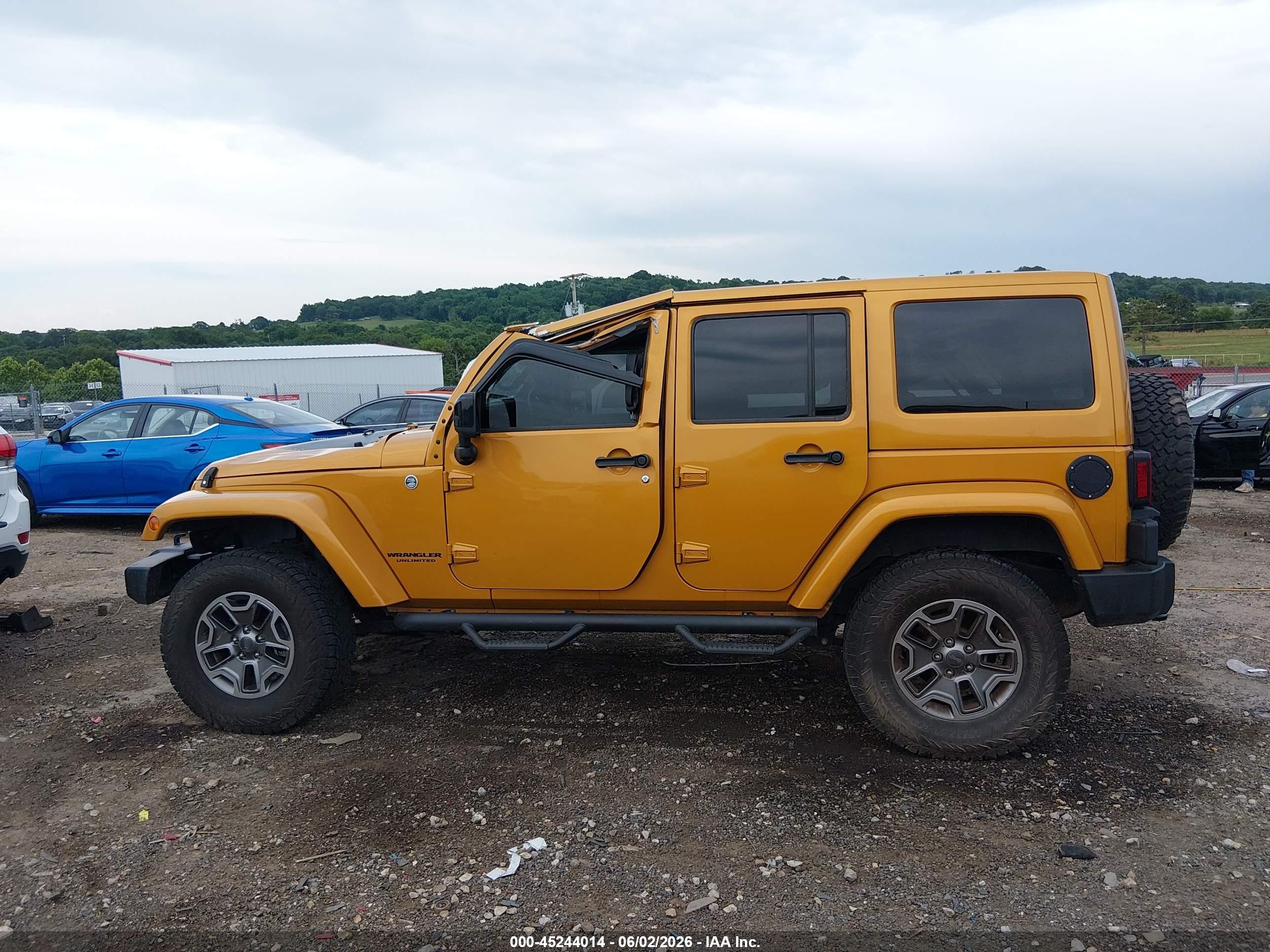 2014 Jeep Wrangler Unlimited Altitude Orange vin: 1C4BJWEG7EL282464
