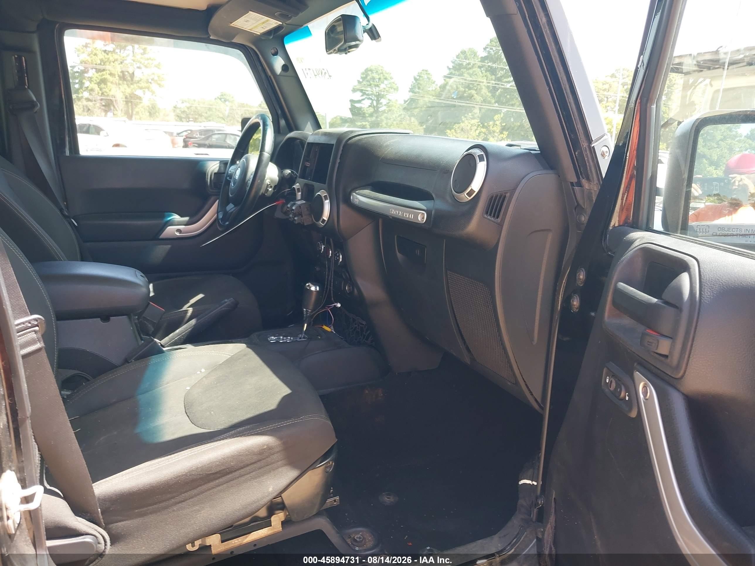 2015 Jeep Wrangler Unlimited Sahara Black vin: 1C4BJWEG7FL685524