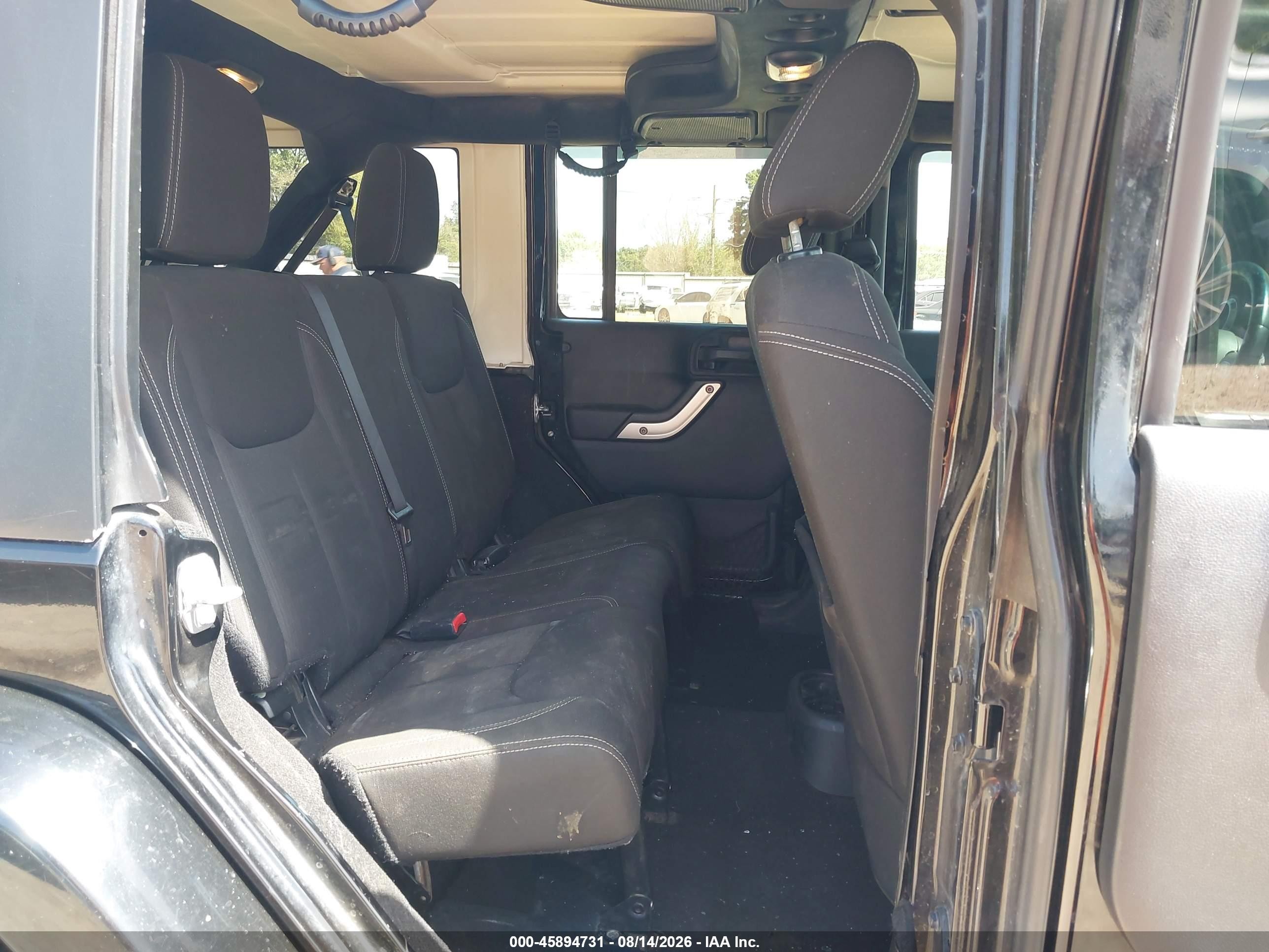 2015 Jeep Wrangler Unlimited Sahara Black vin: 1C4BJWEG7FL685524