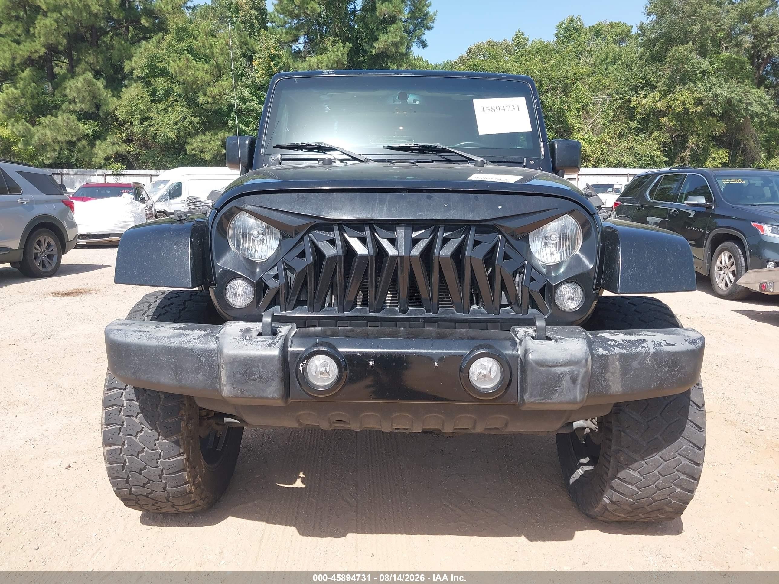 2015 Jeep Wrangler Unlimited Sahara Black vin: 1C4BJWEG7FL685524