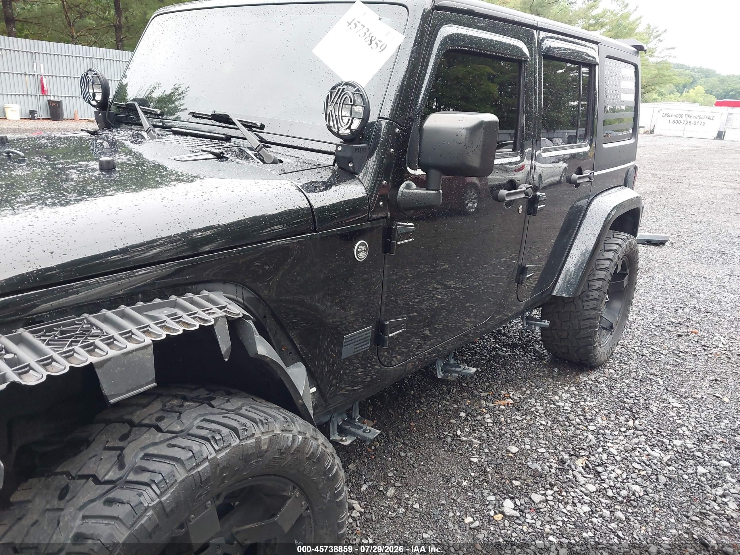2015 Jeep Wrangler Unlimited Sahara Black vin: 1C4BJWEG7FL694983