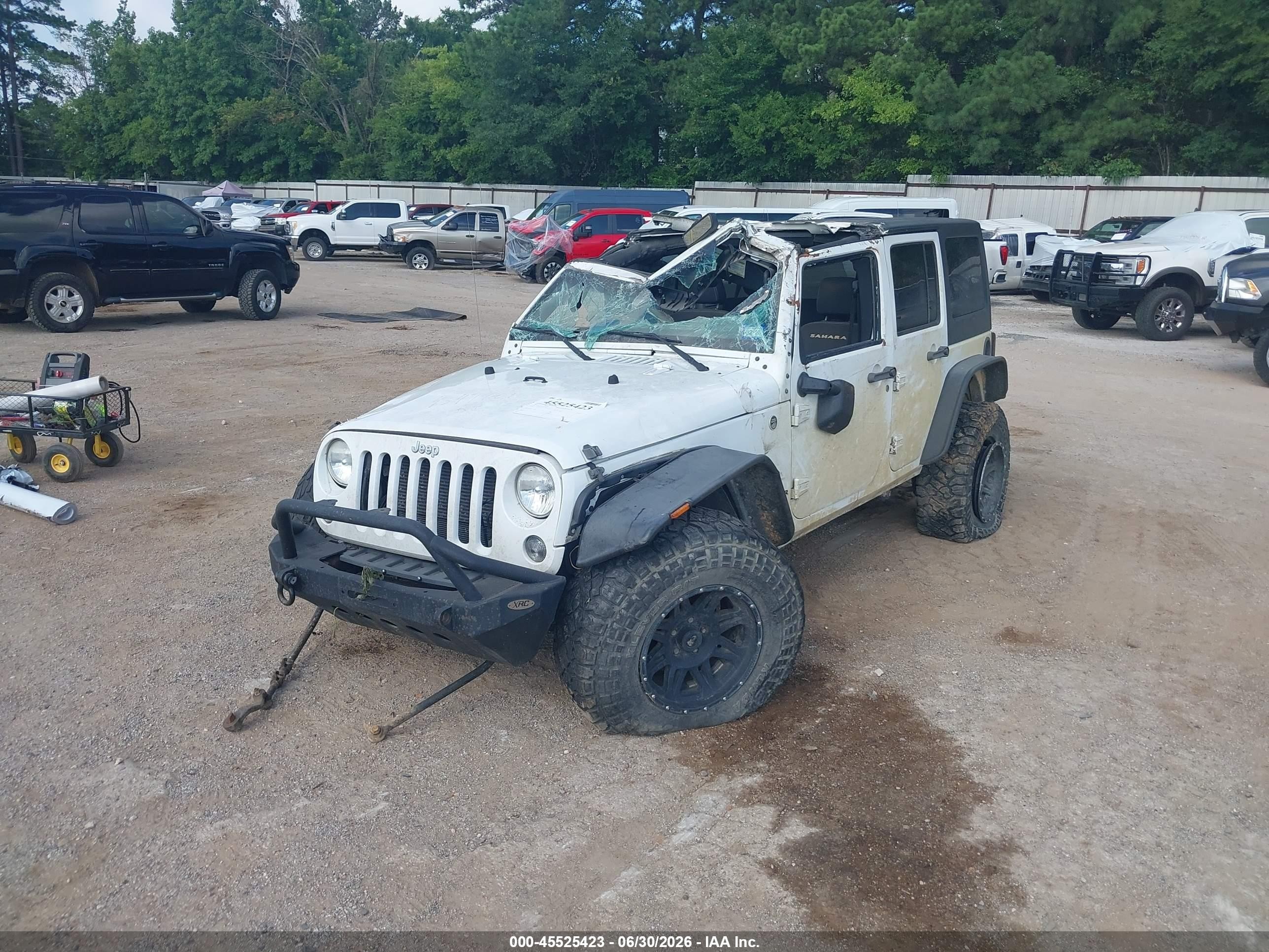 2015 Jeep Wrangler Unlimited Sahara Белый vin: 1C4BJWEG7FL774610