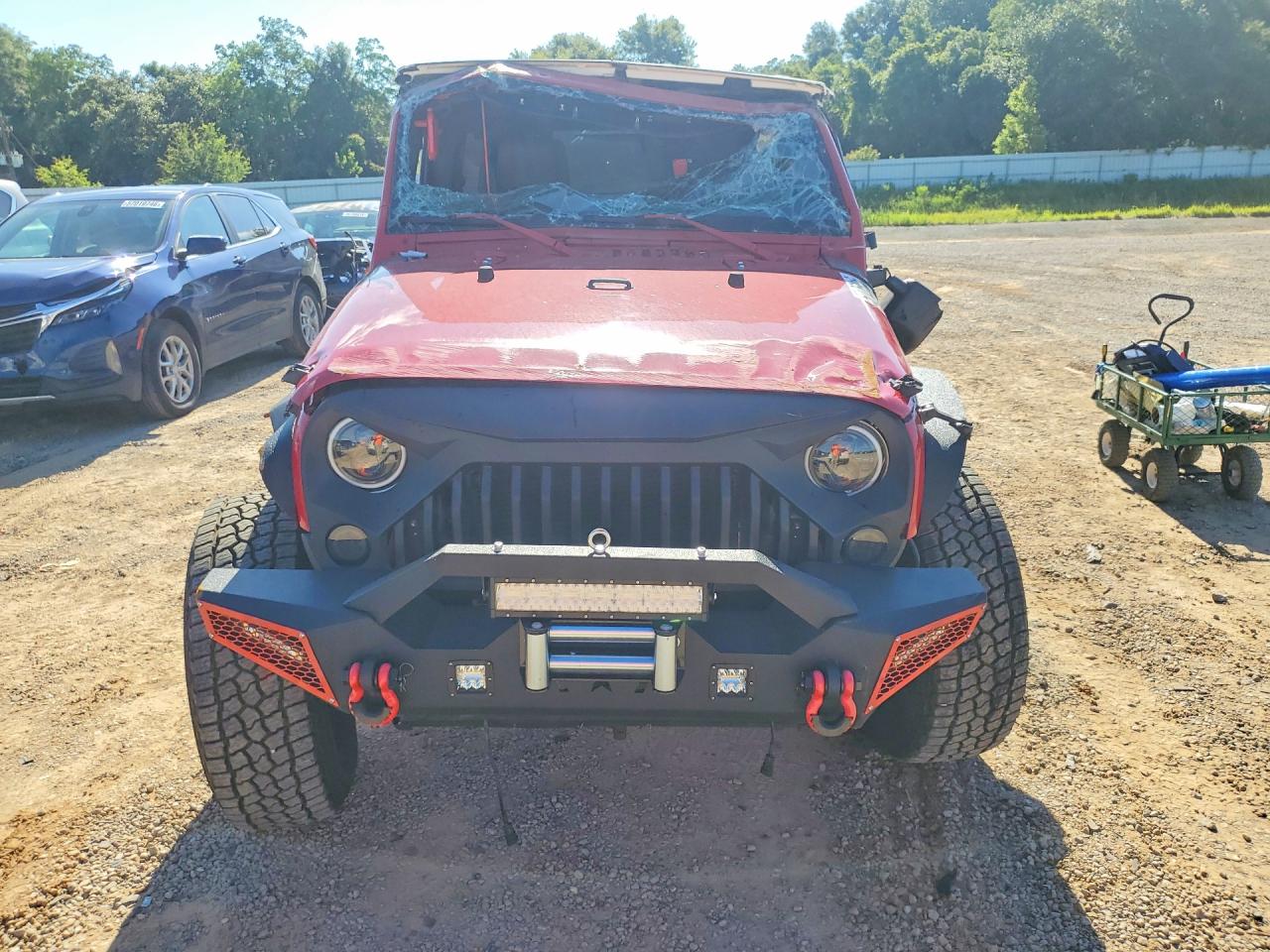 2012 Jeep Wrangler Unlimited Sahara Red vin: 1C4BJWEG8CL100154