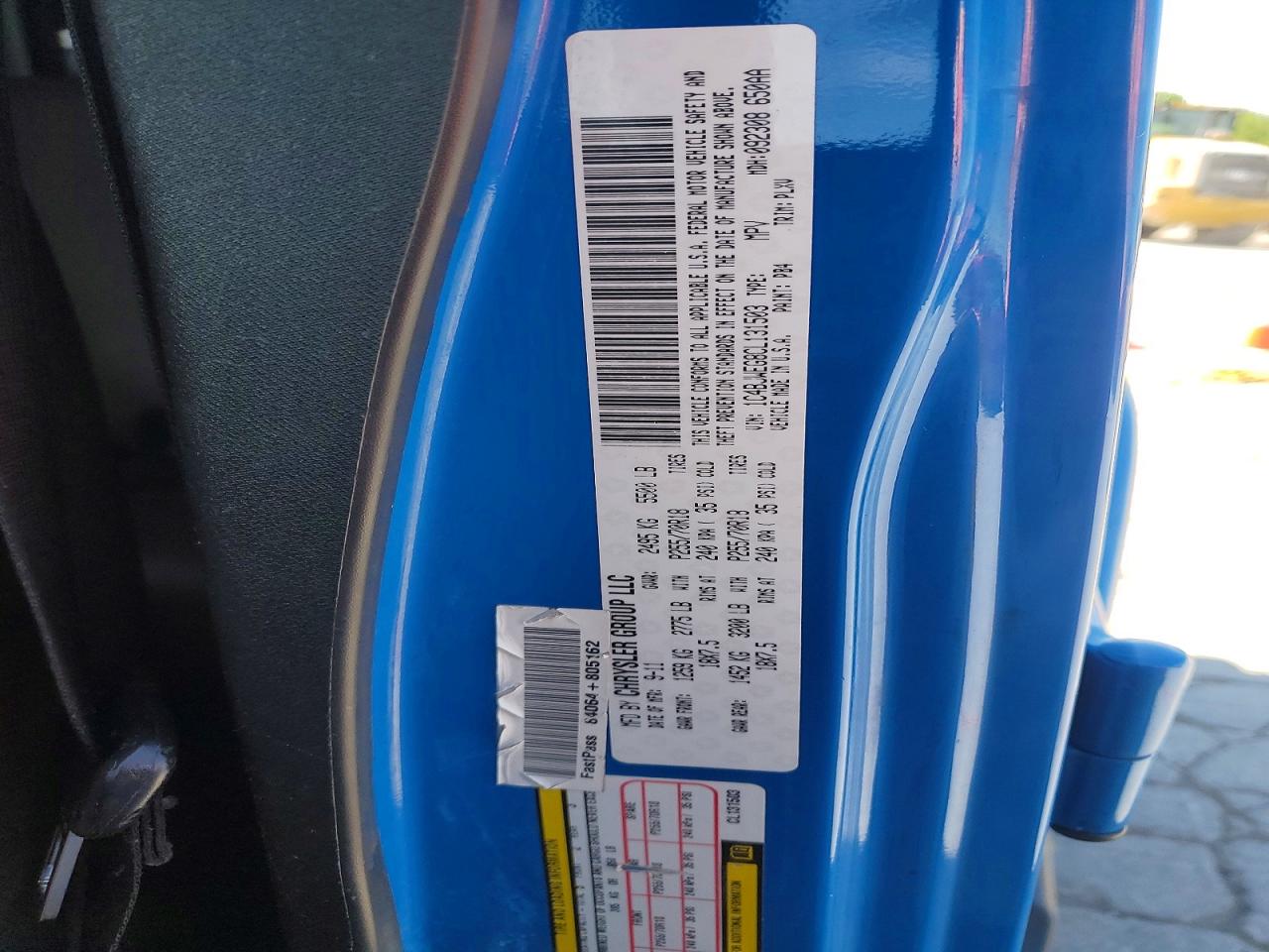 2012 Jeep Wrangler Unlimited Sahara Blue vin: 1C4BJWEG8CL131503