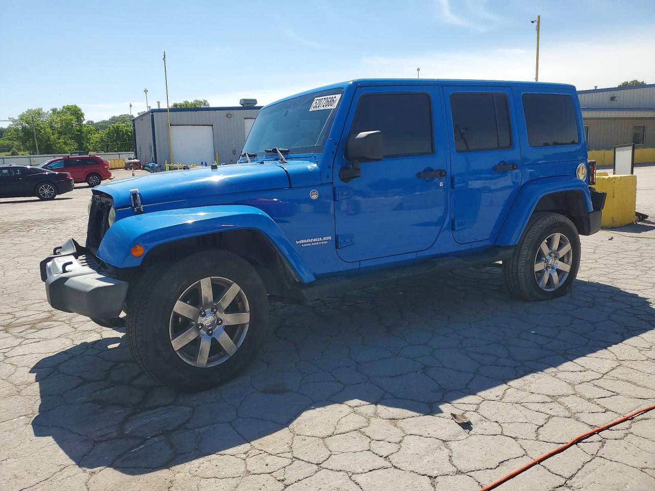 2012 Jeep Wrangler Unlimited Sahara Blue vin: 1C4BJWEG8CL131503