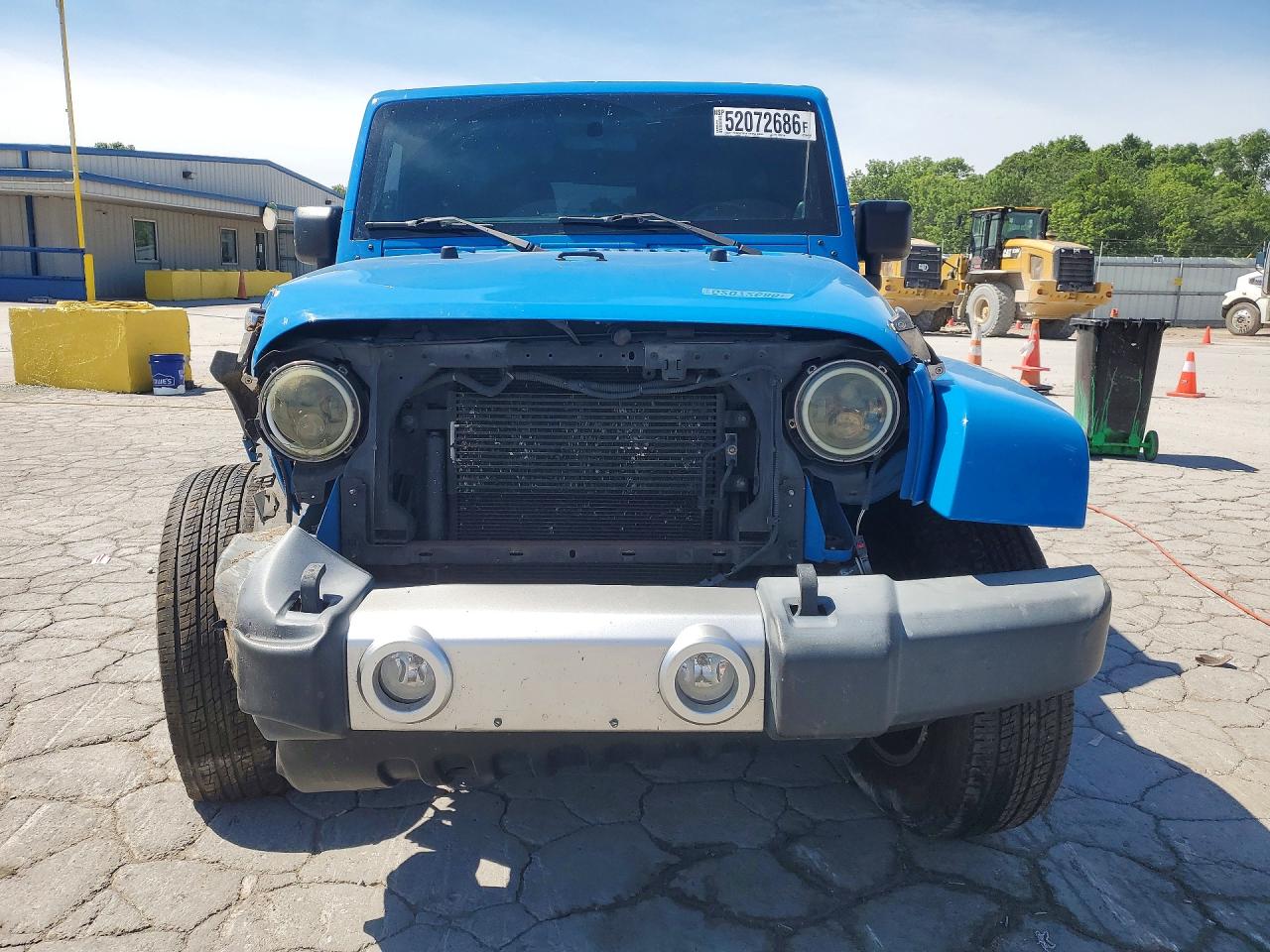 2012 Jeep Wrangler Unlimited Sahara Blue vin: 1C4BJWEG8CL131503