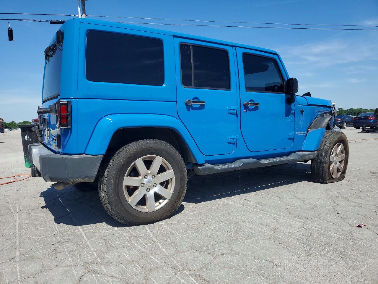 2012 Jeep Wrangler Unlimited Sahara Blue vin: 1C4BJWEG8CL131503