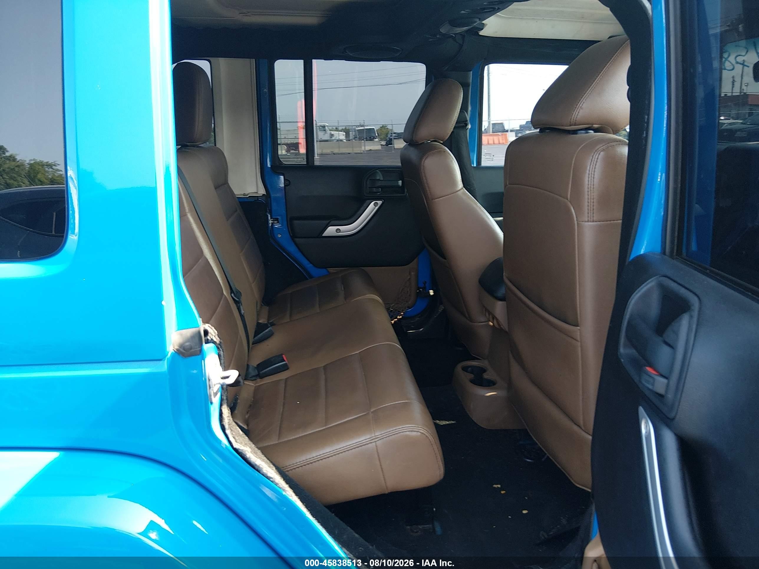 2012 Jeep Wrangler Unlimited Sahara Blue vin: 1C4BJWEG8CL131503