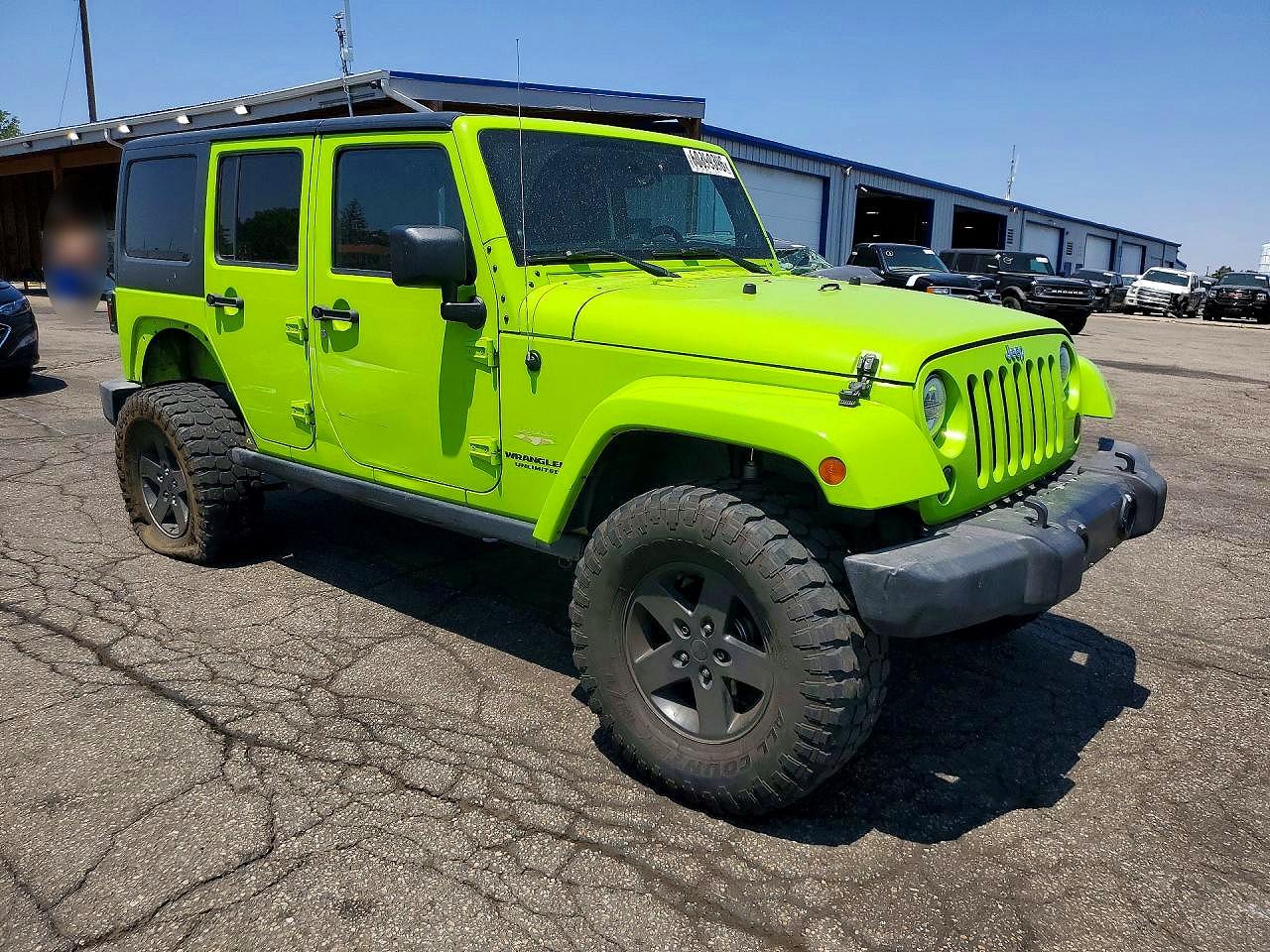 2012 Jeep Wrangler Unlimited Sahara Green vin: 1C4BJWEG8CL236977