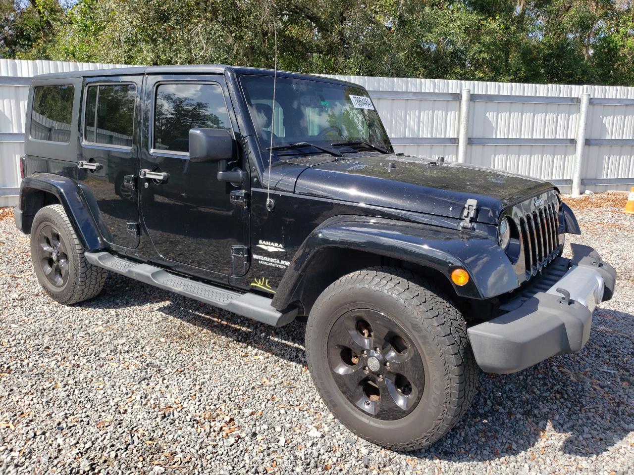 2014 Jeep Wrangler Unlimited Sahara Black vin: 1C4BJWEG8EL239834