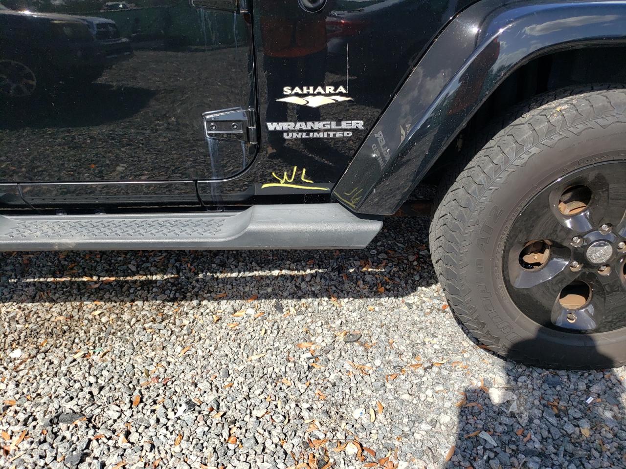 2014 Jeep Wrangler Unlimited Sahara Black vin: 1C4BJWEG8EL239834