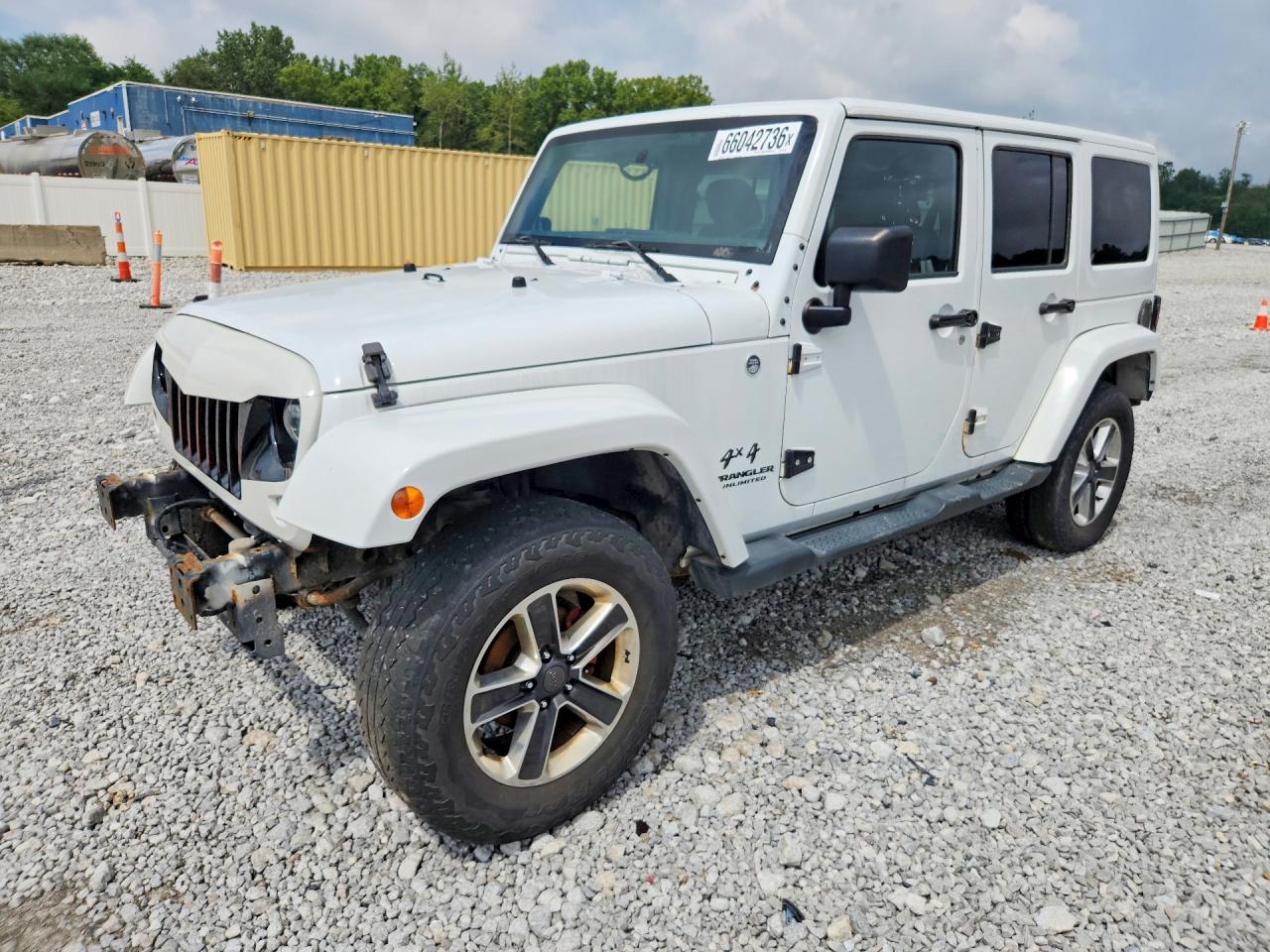 2015 Jeep Wrangler Sahara White vin: 1C4BJWEG8FL537320