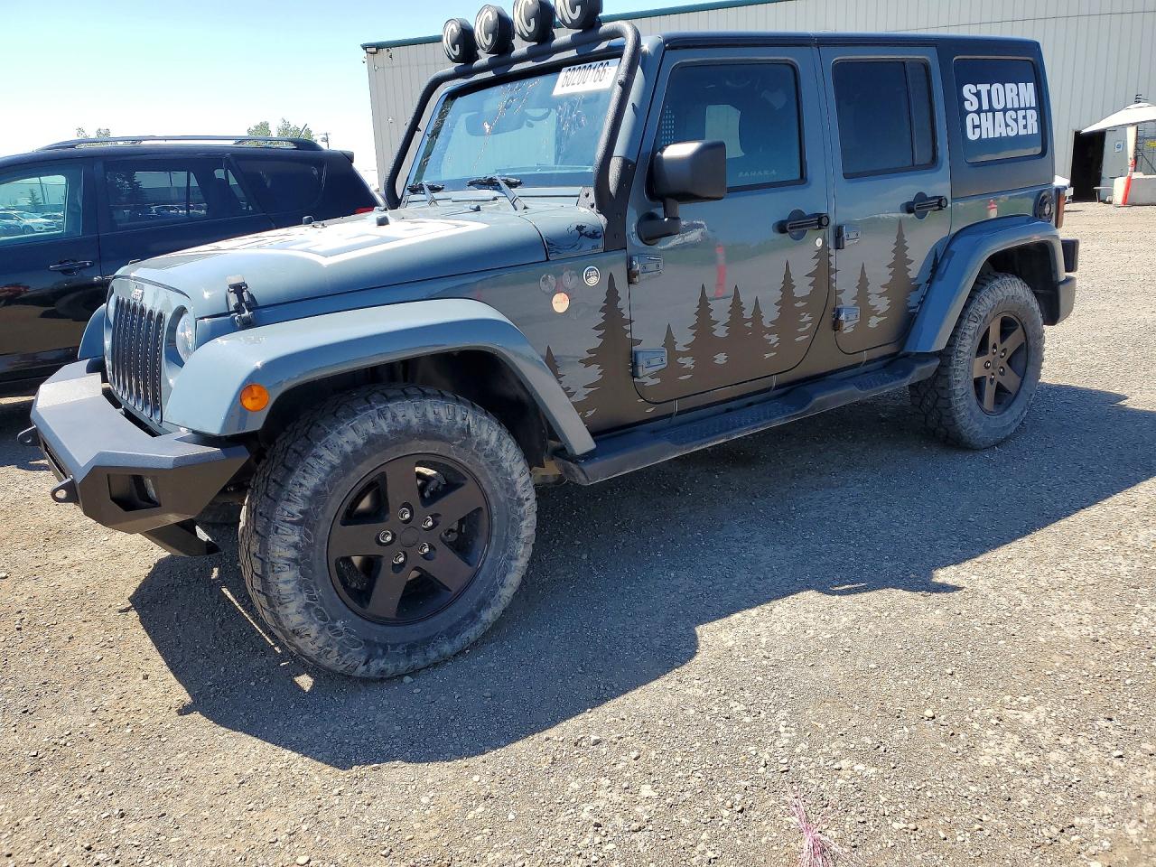 2015 Jeep Wrangler Unlimited Sahara Gray vin: 1C4BJWEG8FL627826