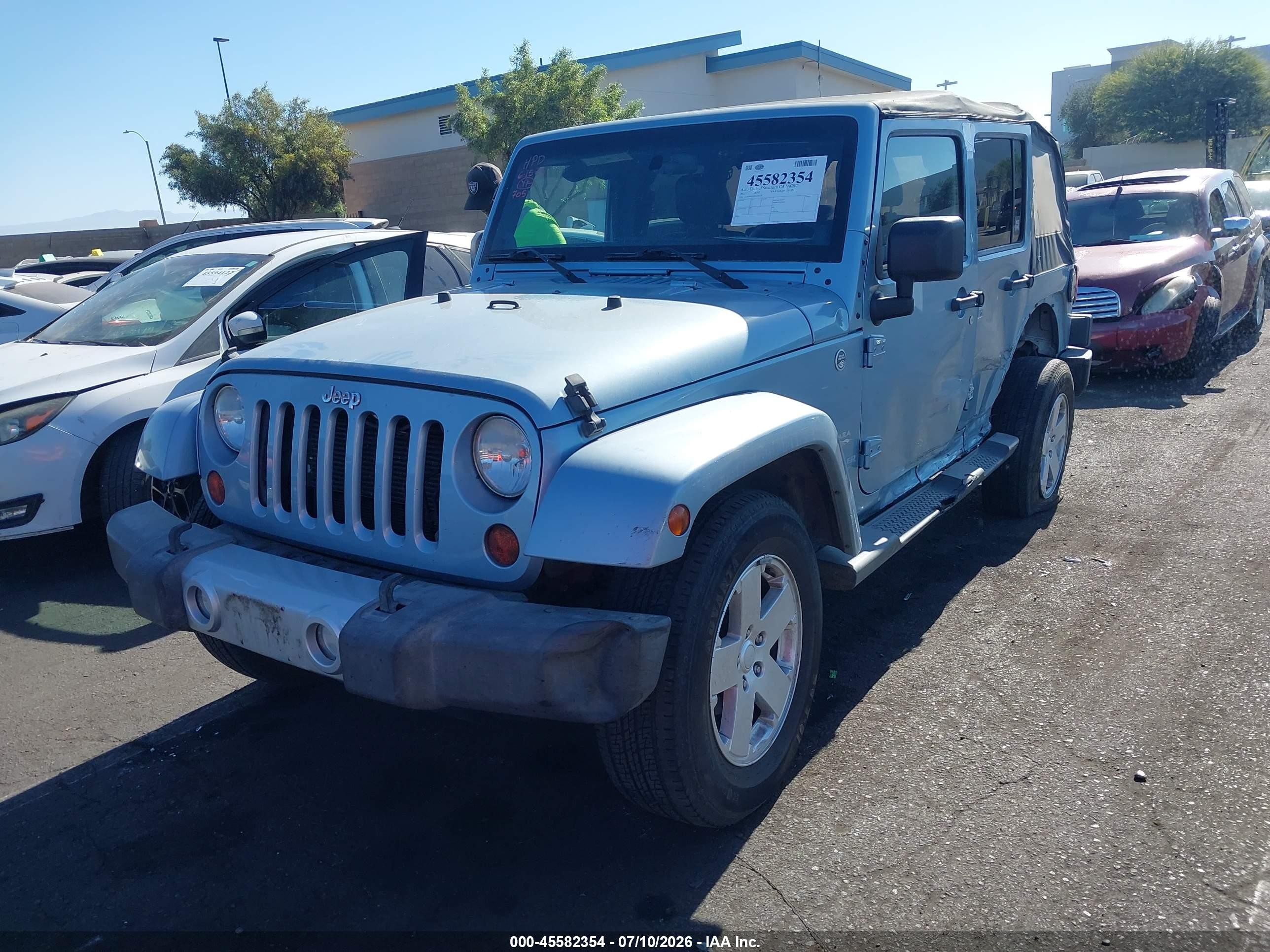 2012 Jeep Wrangler Unlimited Sahara Blue vin: 1C4BJWEG9CL230119