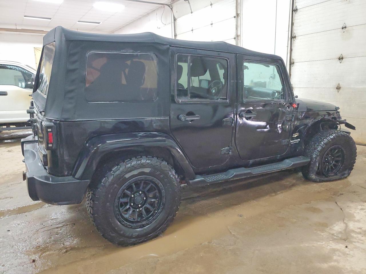 2012 Jeep Wrangler Unlimited Sahara Черный vin: 1C4BJWEG9CL265145