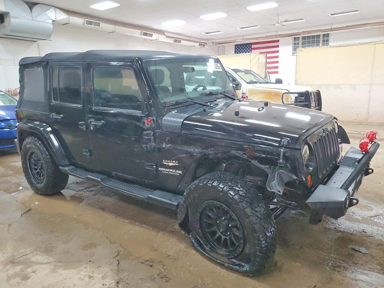 2012 Jeep Wrangler Unlimited Sahara Черный vin: 1C4BJWEG9CL265145