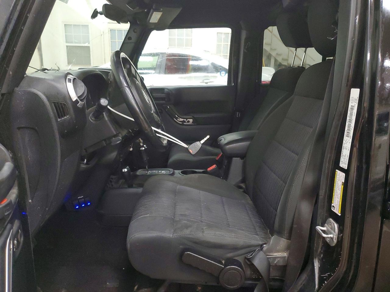 2012 Jeep Wrangler Unlimited Sahara Черный vin: 1C4BJWEG9CL265145