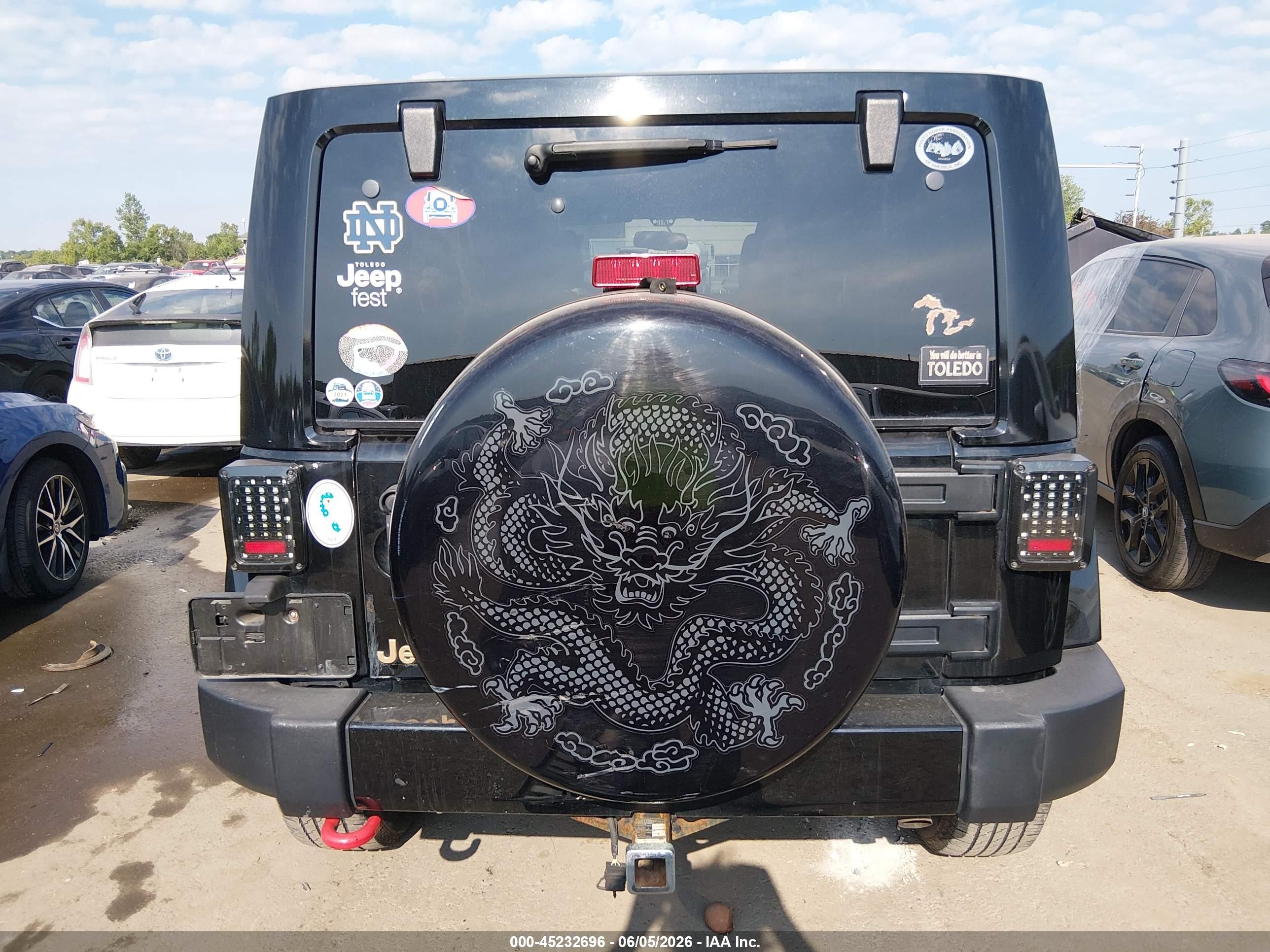 2014 Jeep Wrangler Unlimited Dragon Edition Black vin: 1C4BJWEG9EL202484