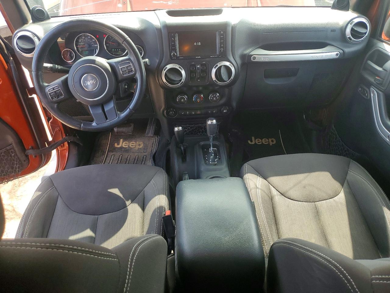 2014 Jeep Wrangler Unlimited Sahara Orange vin: 1C4BJWEG9EL261924