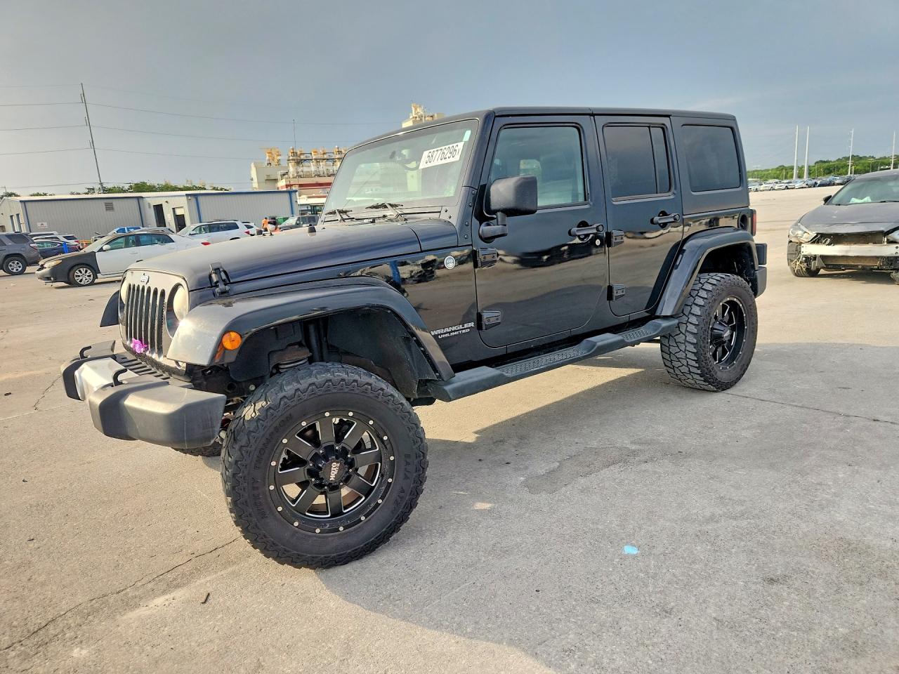 2014 Jeep Wrangler Unlimited Sahara Black vin: 1C4BJWEG9EL305419