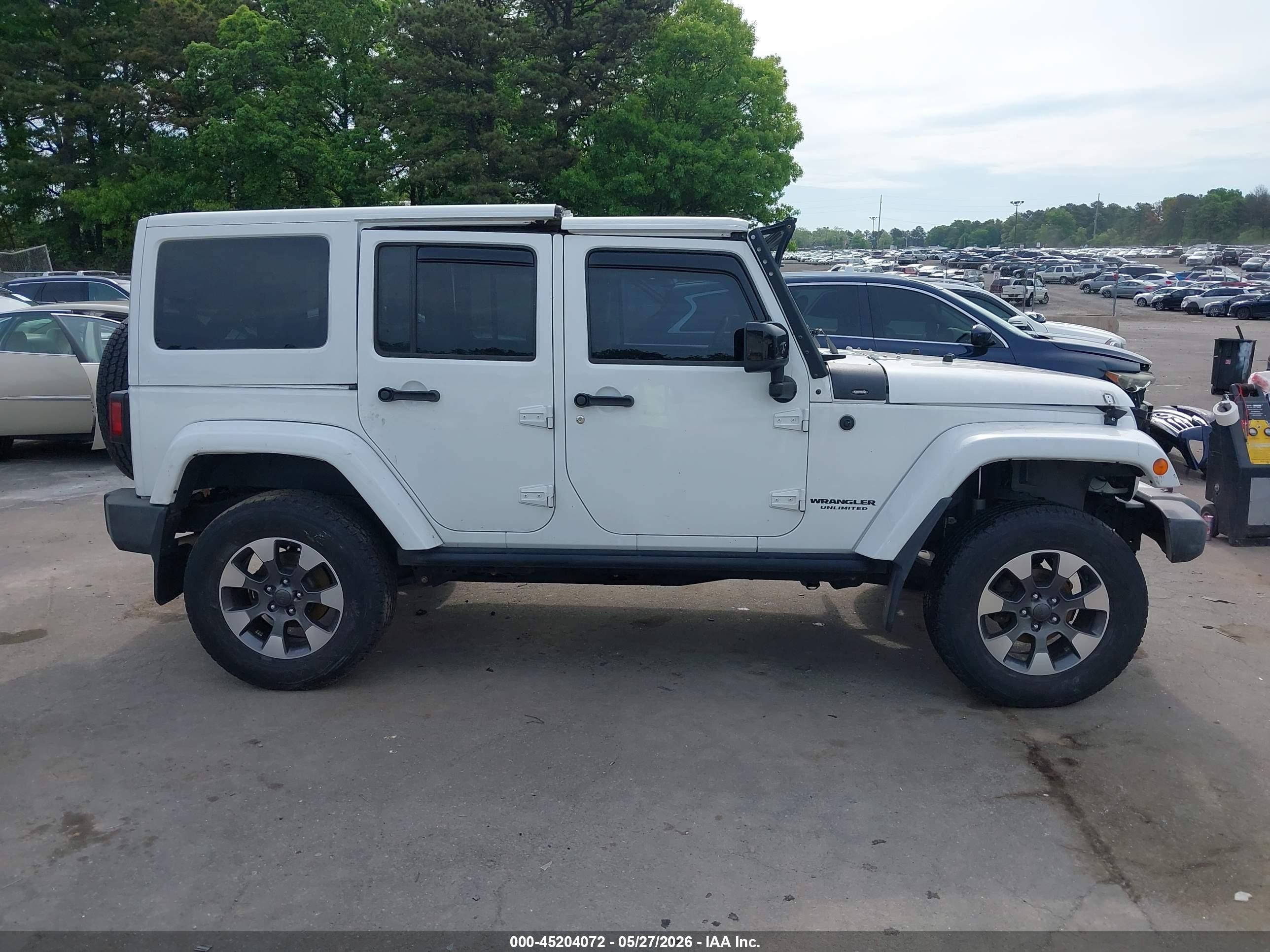2015 Jeep Wrangler Unlimited Altitude Белый vin: 1C4BJWEG9FL758005