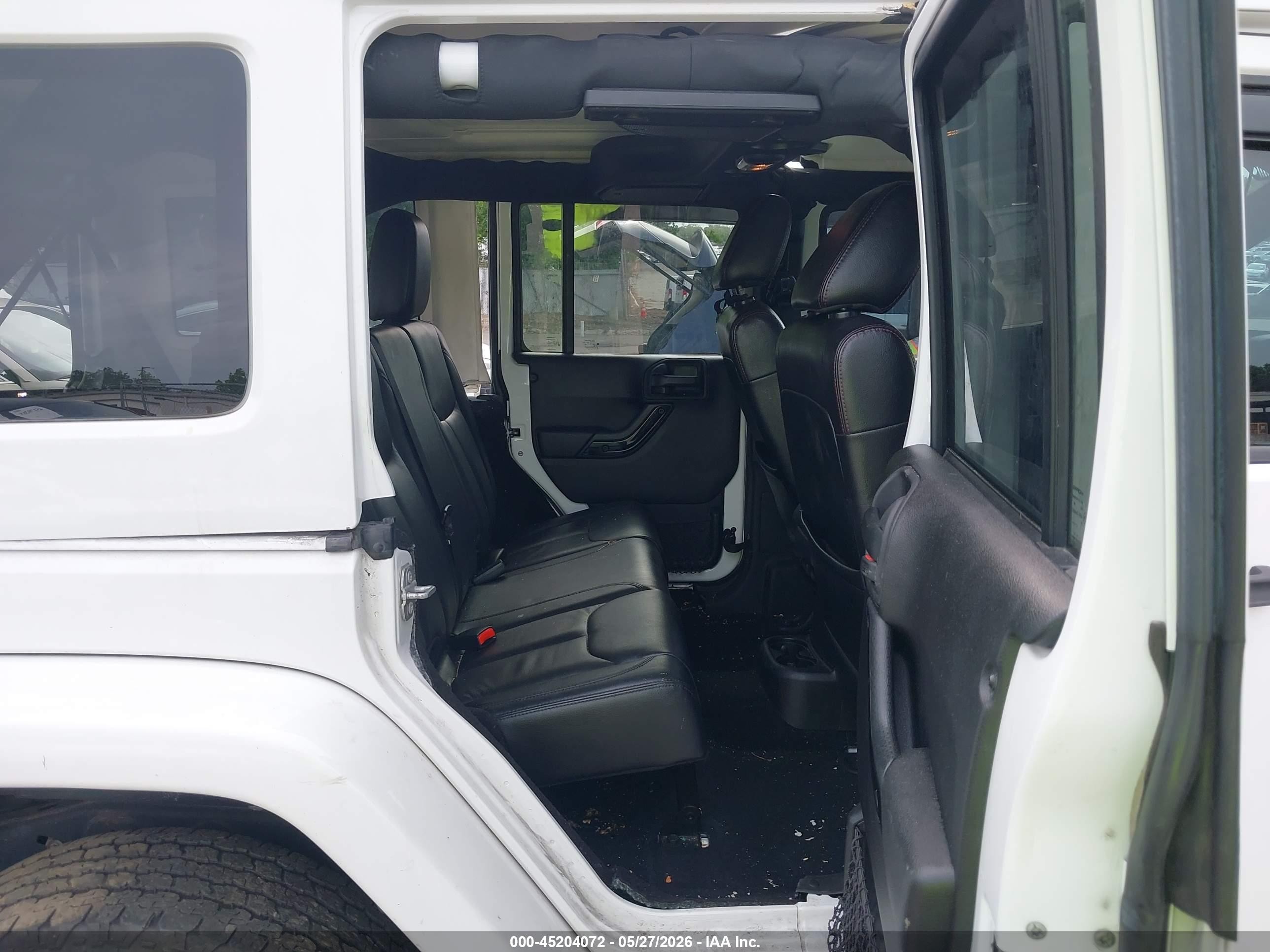 2015 Jeep Wrangler Unlimited Altitude Белый vin: 1C4BJWEG9FL758005