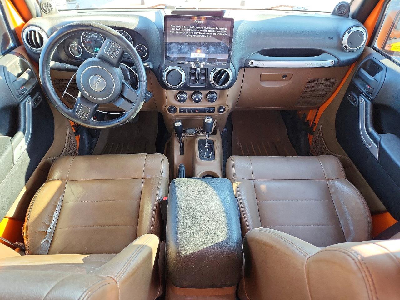 2012 Jeep Wrangler Unlimited Sahara Orange vin: 1C4BJWEGXCL170268