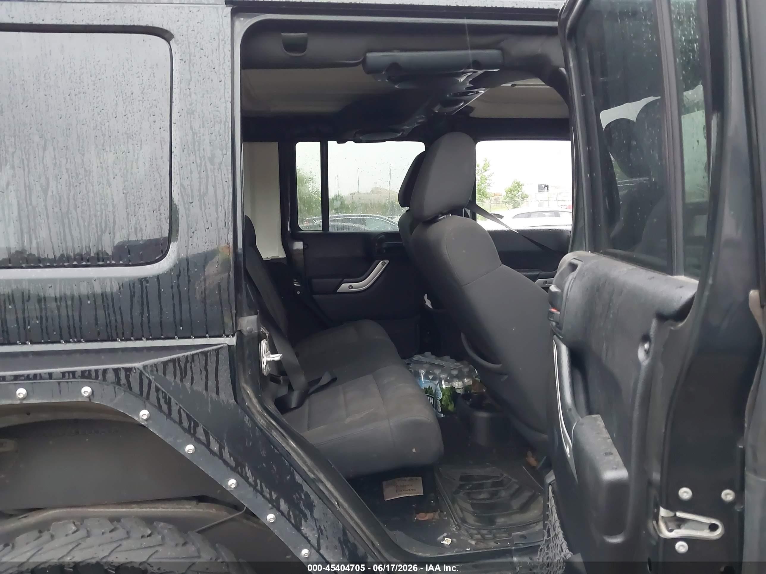 2012 Jeep Wrangler Unlimited Sahara Black vin: 1C4BJWEGXCL229495