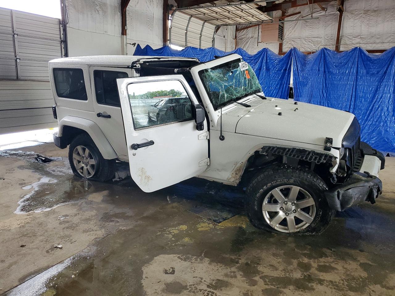 2012 Jeep Wrangler Unlimited Sahara White vin: 1C4BJWEGXCL271343