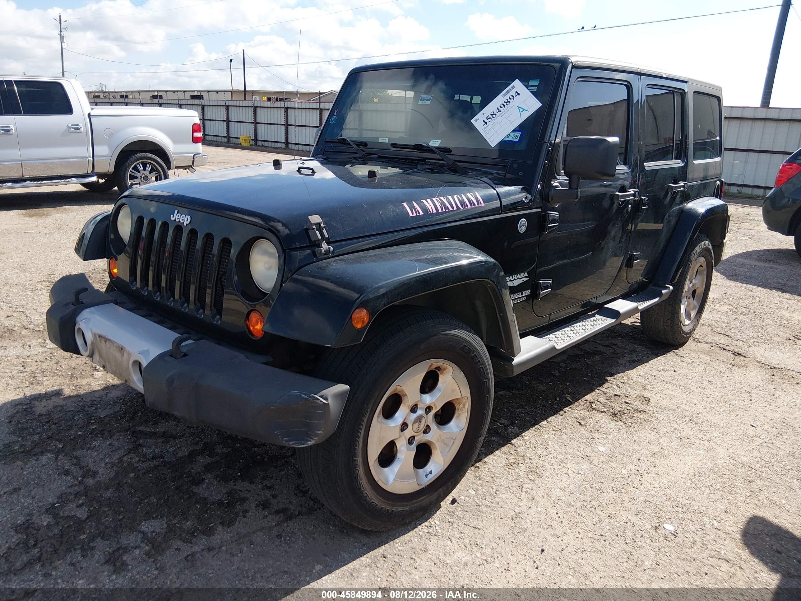 2013 Jeep Wrangler Unlimited Sahara Black vin: 1C4BJWEGXDL677169