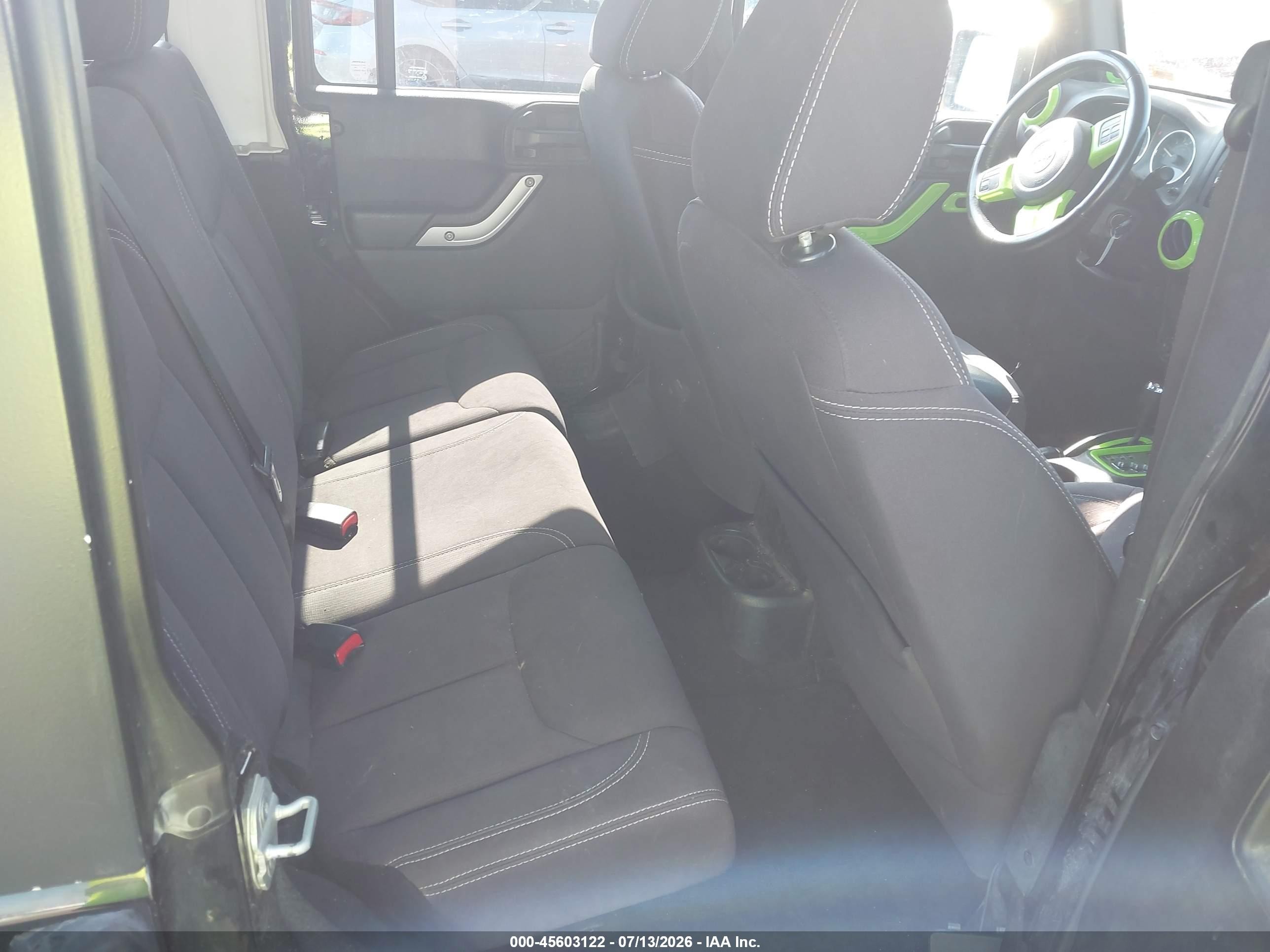 2014 Jeep Wrangler Unlimited Sahara Black vin: 1C4BJWEGXEL121607
