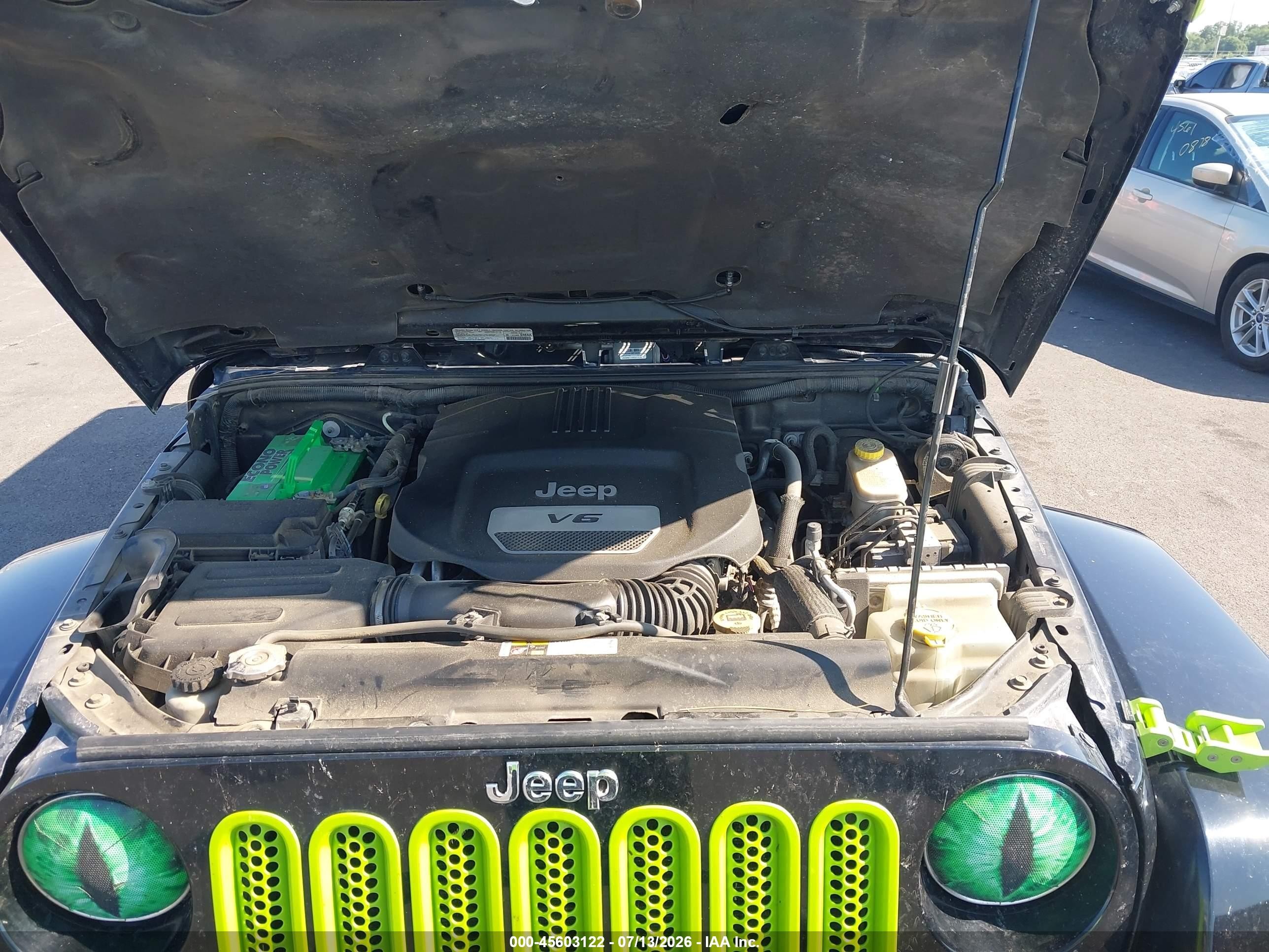 2014 Jeep Wrangler Unlimited Sahara Black vin: 1C4BJWEGXEL121607