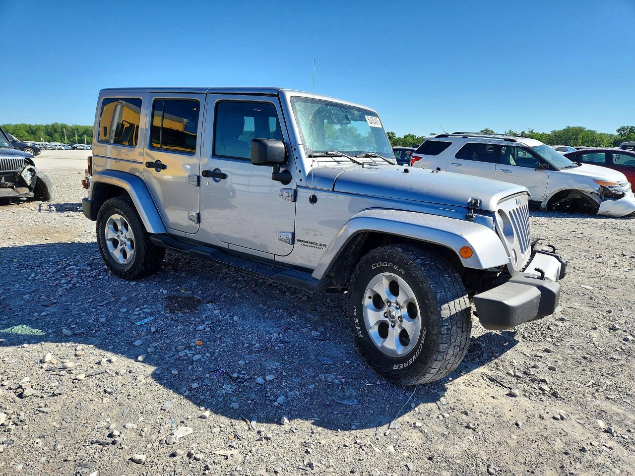 2014 Jeep Wrangler Unlimited Sahara Серебряный vin: 1C4BJWEGXEL173710